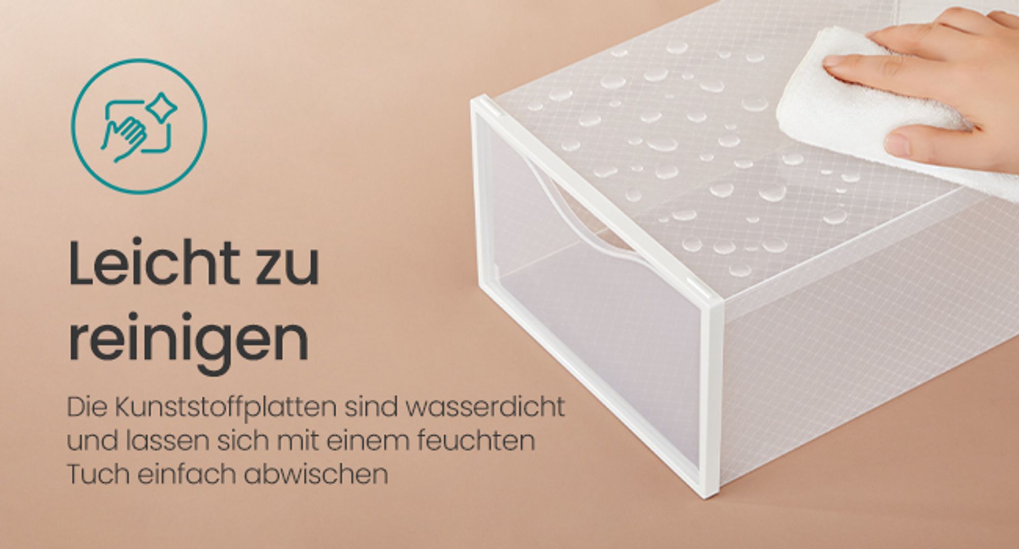 Schuhboxen, 18er Set, durchsichtig, aus Kunststoff, mit Tür, stapelbar, 33,2 x 23 x 14,5 cm, transparent-wolkenweiß