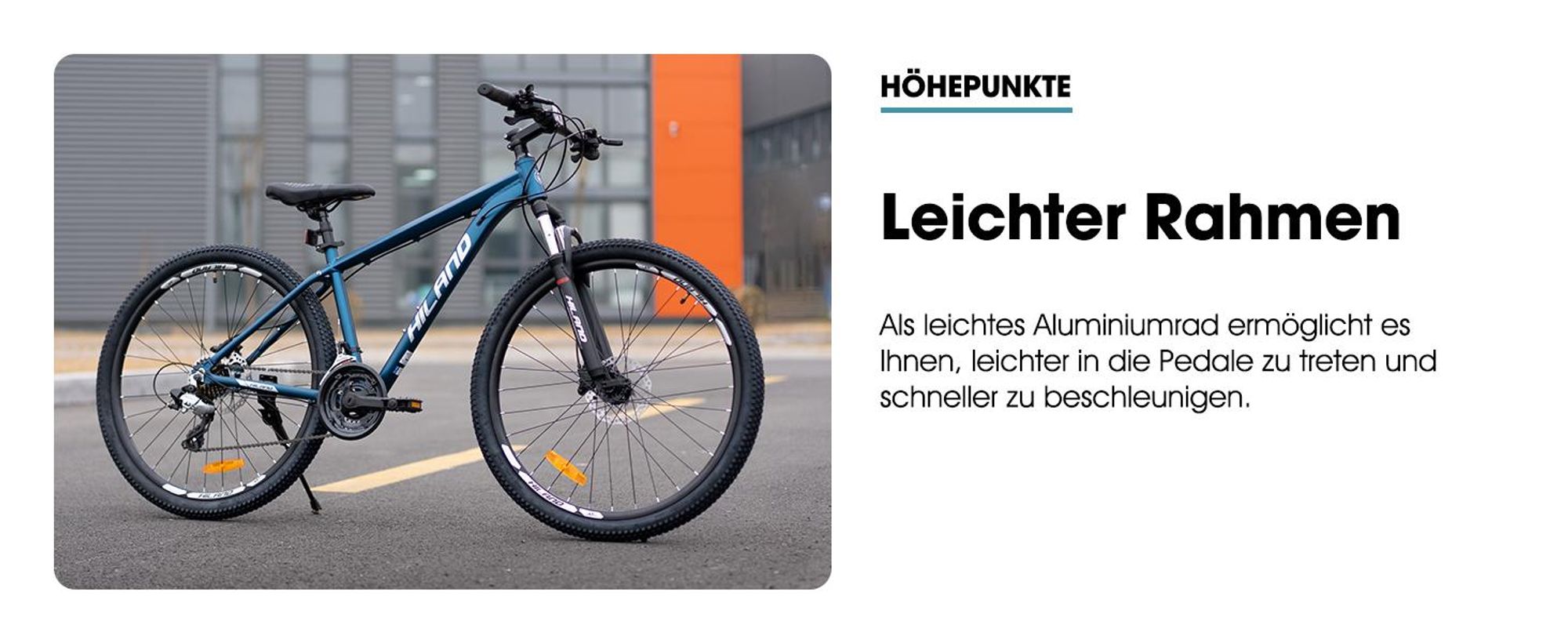 Hiland 27,5-Zoll-Mountainbike für Erwachsene, 24 Gänge, leichter Aluminiumrahmen, hydraulische Scheibenbremsen, Offroad-MTB für Männer und Frauen
