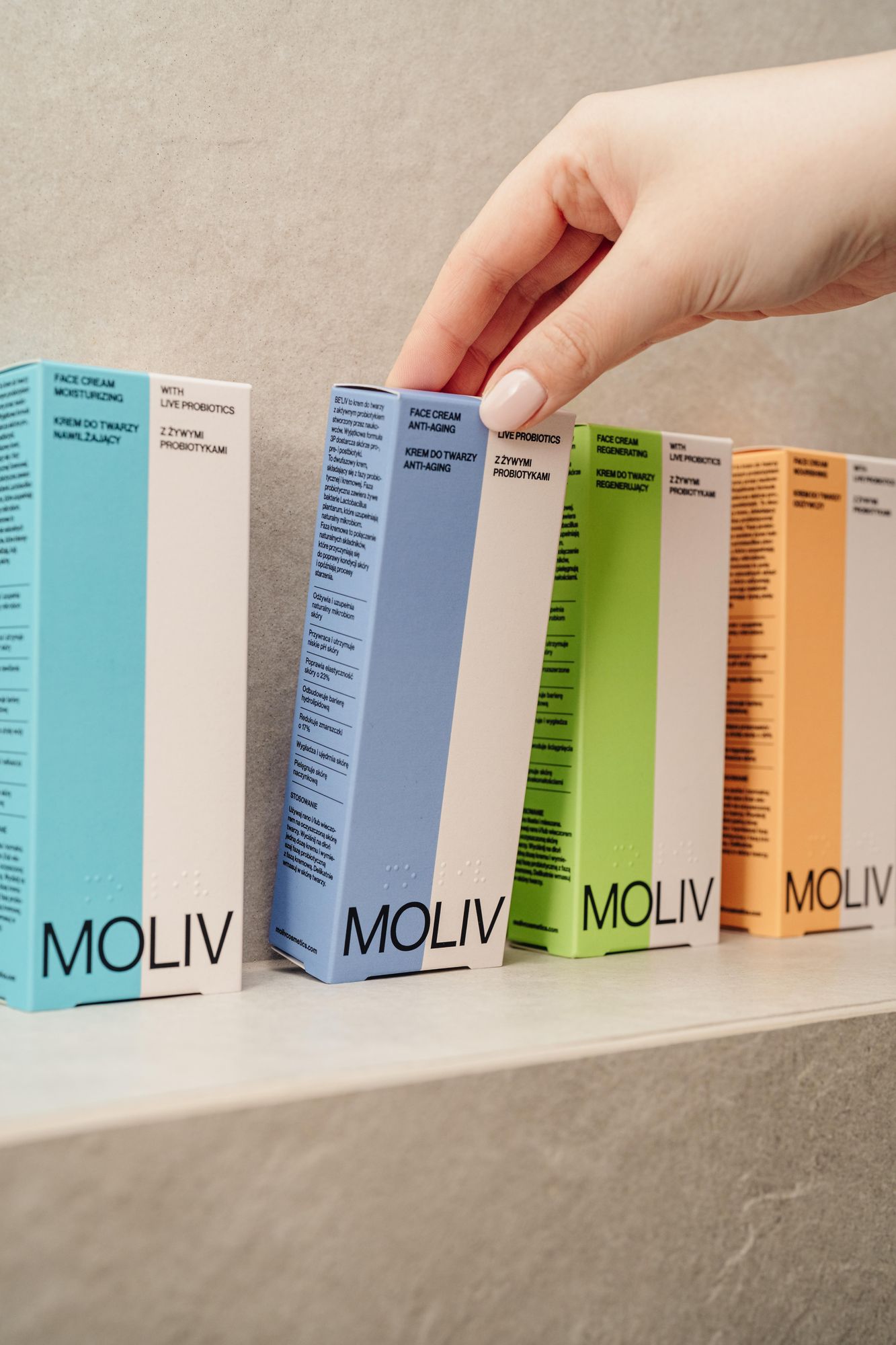 MOLIV Gesichtscreme mit lebenden Probiotika. Nährstoffreich 30ml