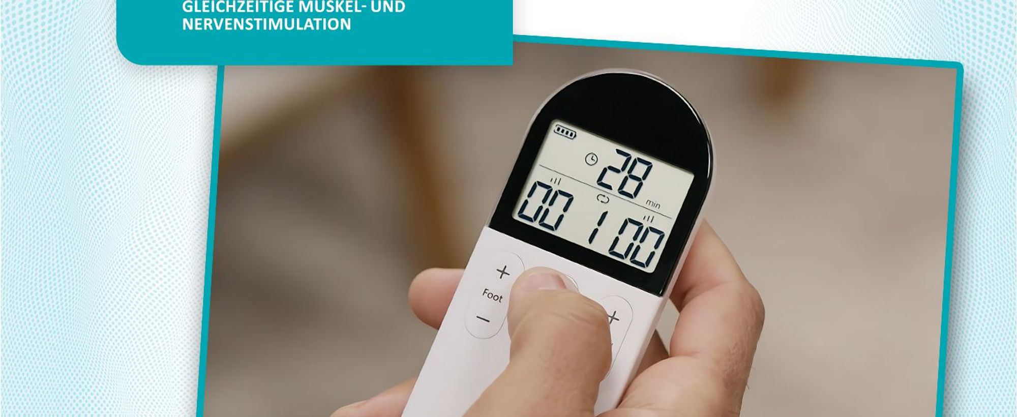 Genius Feelvita Acticur EMS Durchblutung- Stimulator Fuß und Bein Kabellos 11 tlg, EMS Fußmassagegerät elektrisch, Duo Technologie EMS und TENS