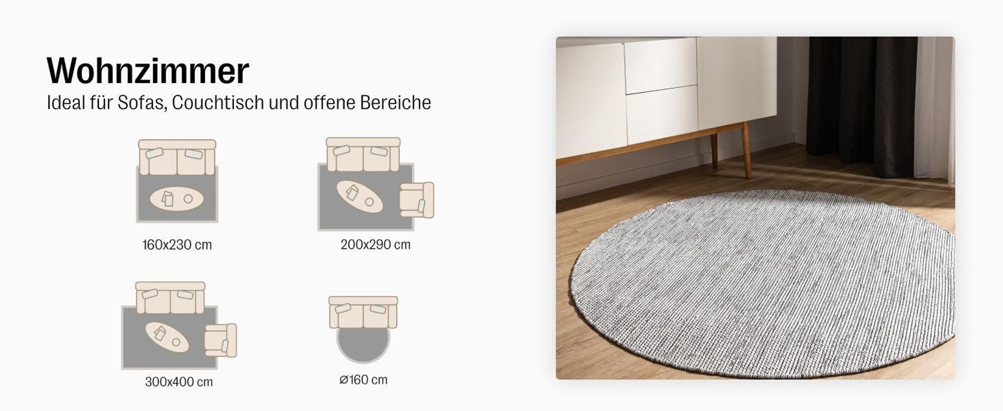 benuta Teppich Wohnzimmer Baumwollteppich Ron Creme 120x170 cm Wohnzimmerteppich Baumwolle Rechteckig