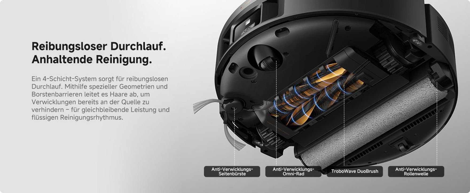 MOVA Z70 Ultra Roller Complete Saug- und Wischroboter mit automatischer Entleerung, selbstreinigendem Walzenmopp, 36.000 Pa