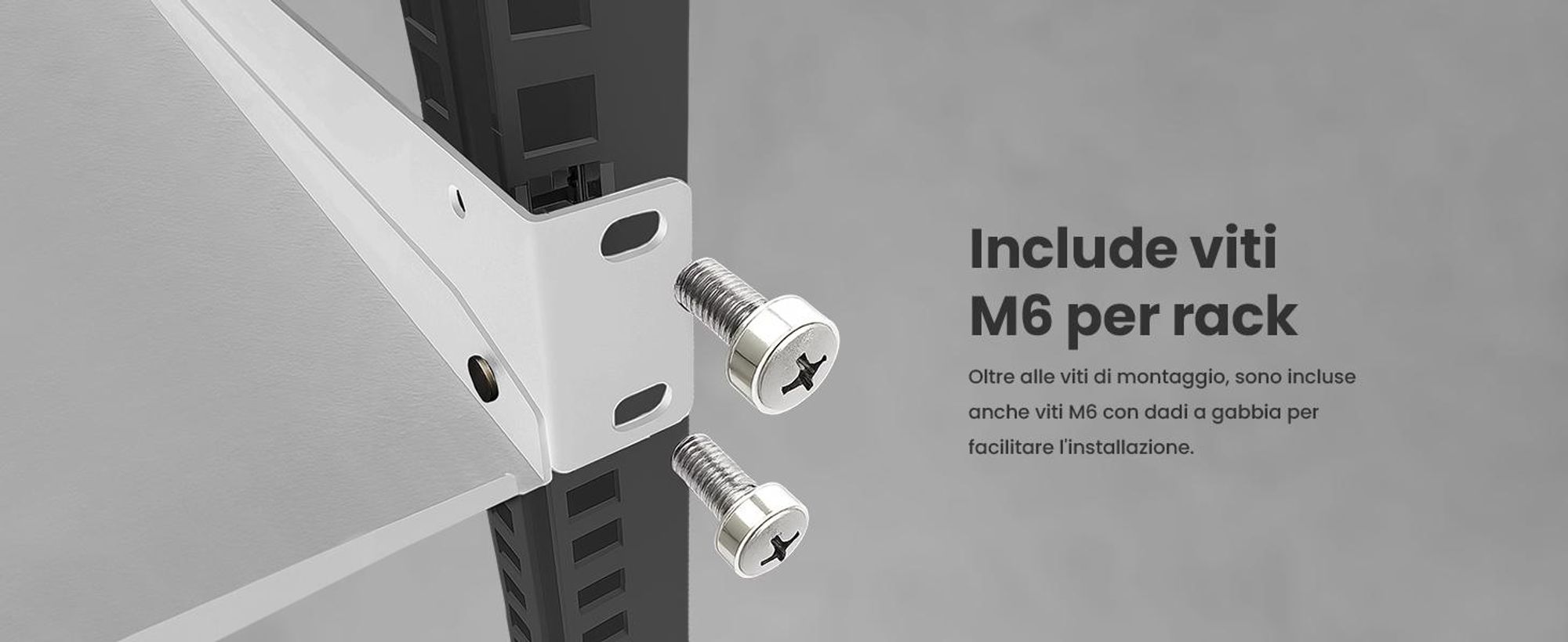 Extralink Mensola Rack 19", 1U, 250 mm, Acciaio, Grigio