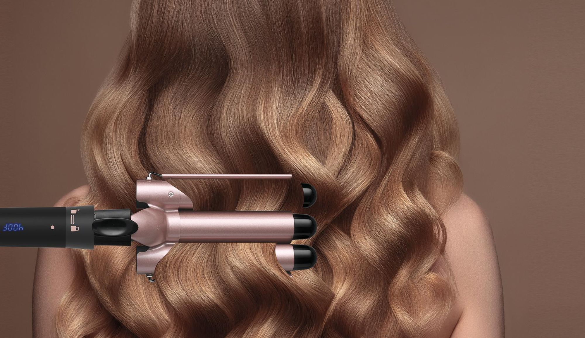 5-in-1 Lockenstab Set, Keramik Lockenstäbe mit 5 Wechselaufsätzen, 60S Schnellheizung, Einstellbare Temperatur, Multifunktionaler Hairstyler