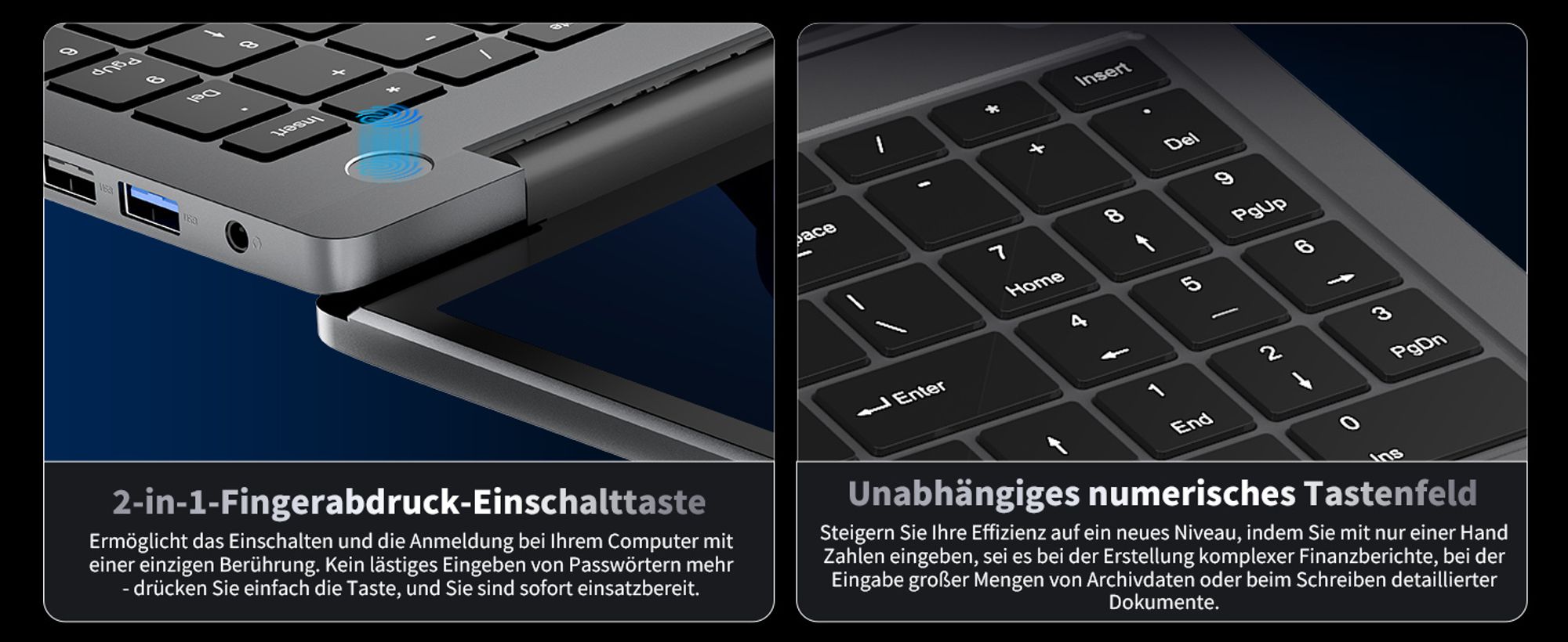 Blackview Notebook 16" FHD Display Acebook12, Intel Core i5-1030NG7 4x3,50 GHz Laptop, 16GB DDR4 512GB SSD/2TB, 180° drehbar, Windows 11, Fingerprint
