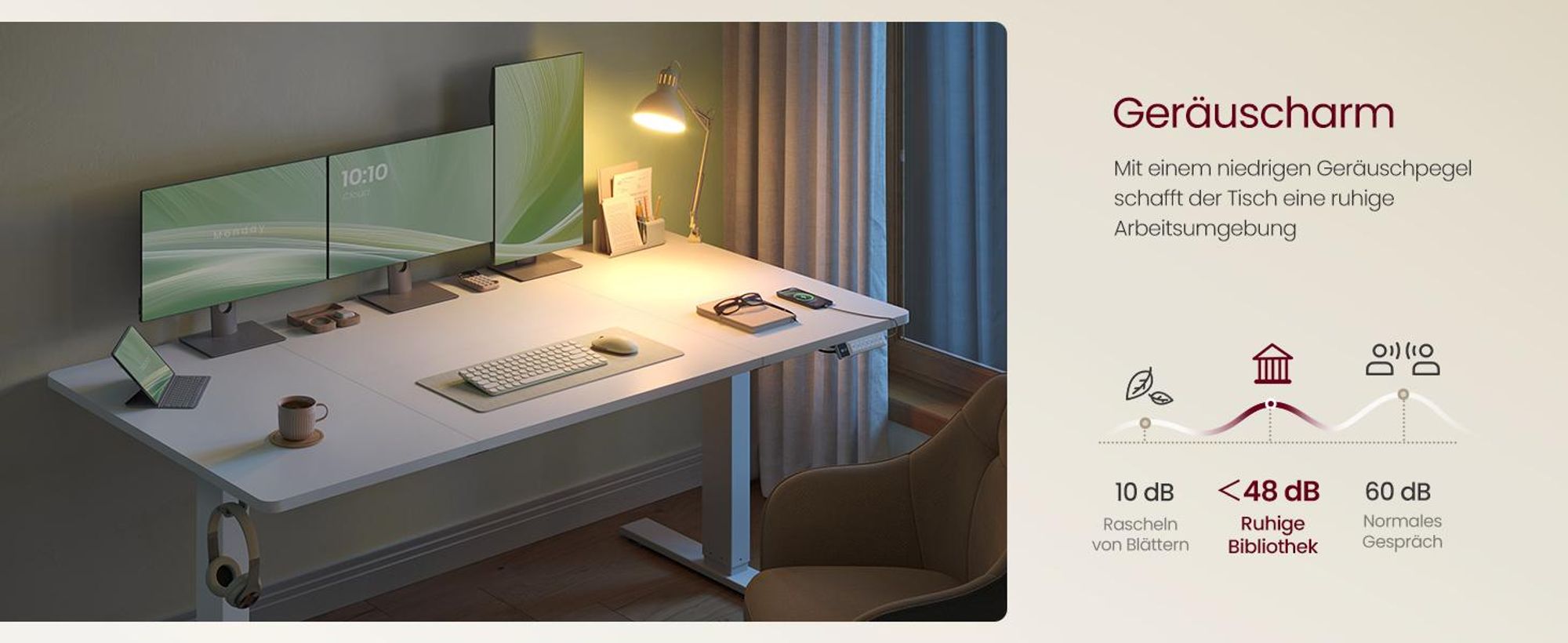 VASAGLE Höhenverstellbarer Schreibtisch, 160 cm, USB-C-Anschluss, Ablage für Steckdosenleiste, Erinnerung bei langem Sitzen, 3 Speichertasten