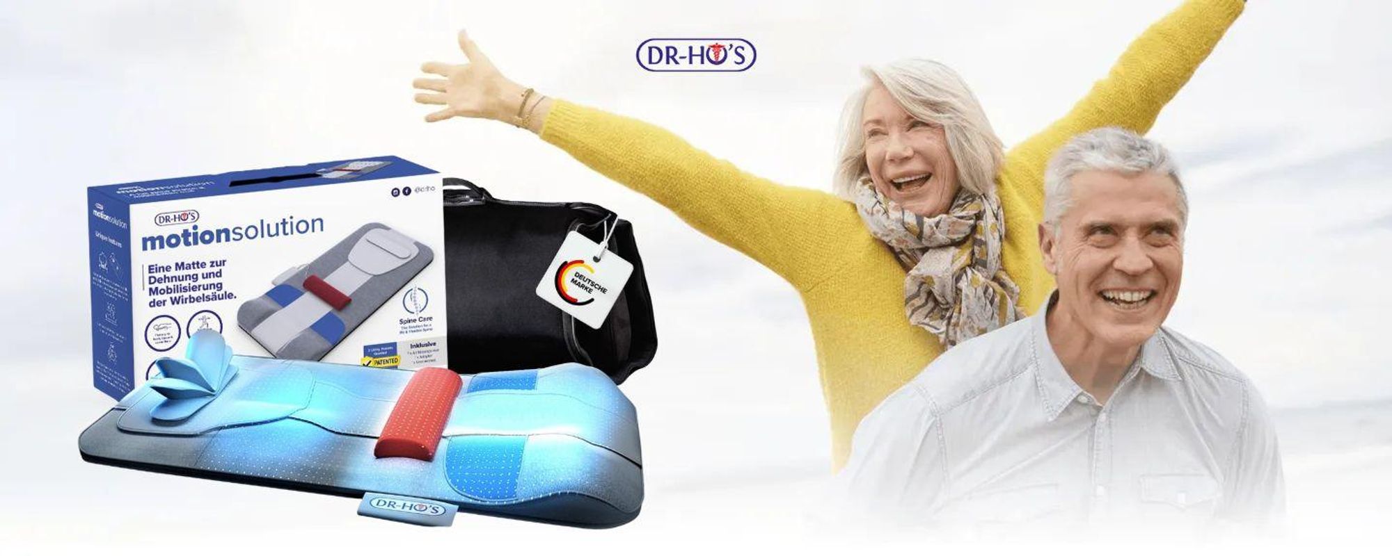 DR-HO’S MotionSolution Ganzkörper-Stretchingmatte bei der Anwendung im Liegen