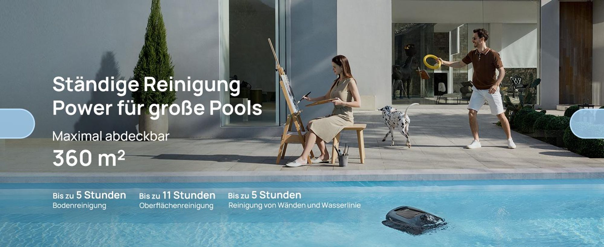 Beatbot Poolroboter AquaSense 2 Pro Kabellos 5 Std Akku Für Pools Bis 15x7m