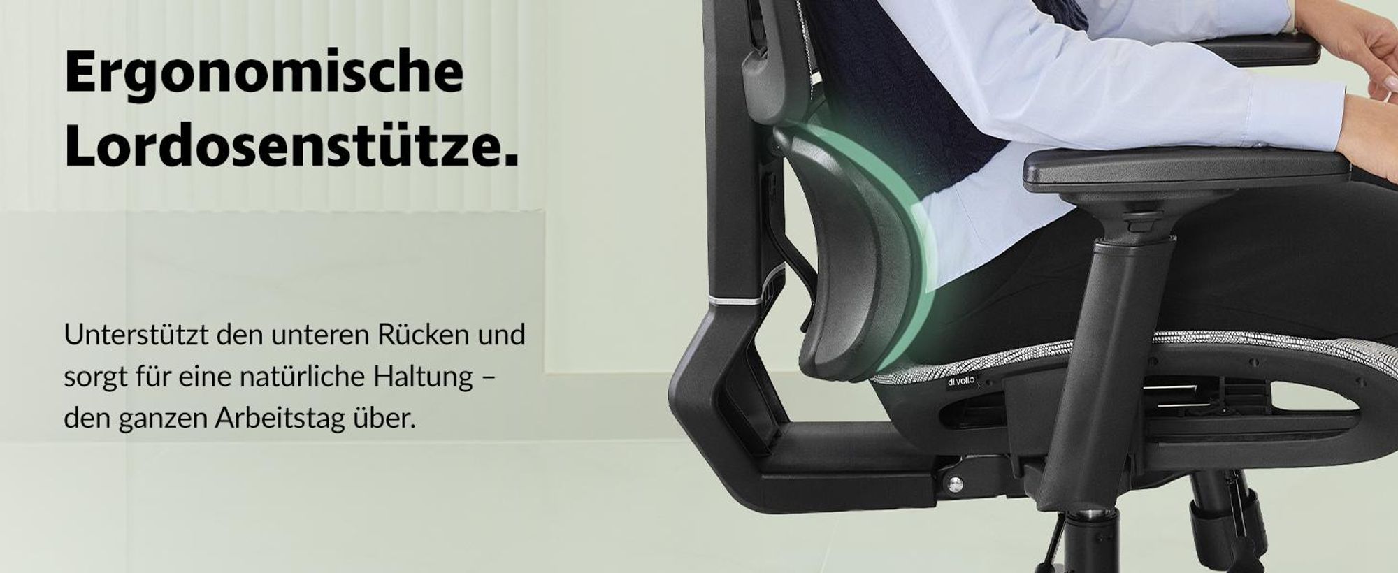di volio Bürostuhl Preda – ergonomischer Schreibtischstuhl mit Kopfstütze & 4D Armlehnen, atmungsaktives Mesh