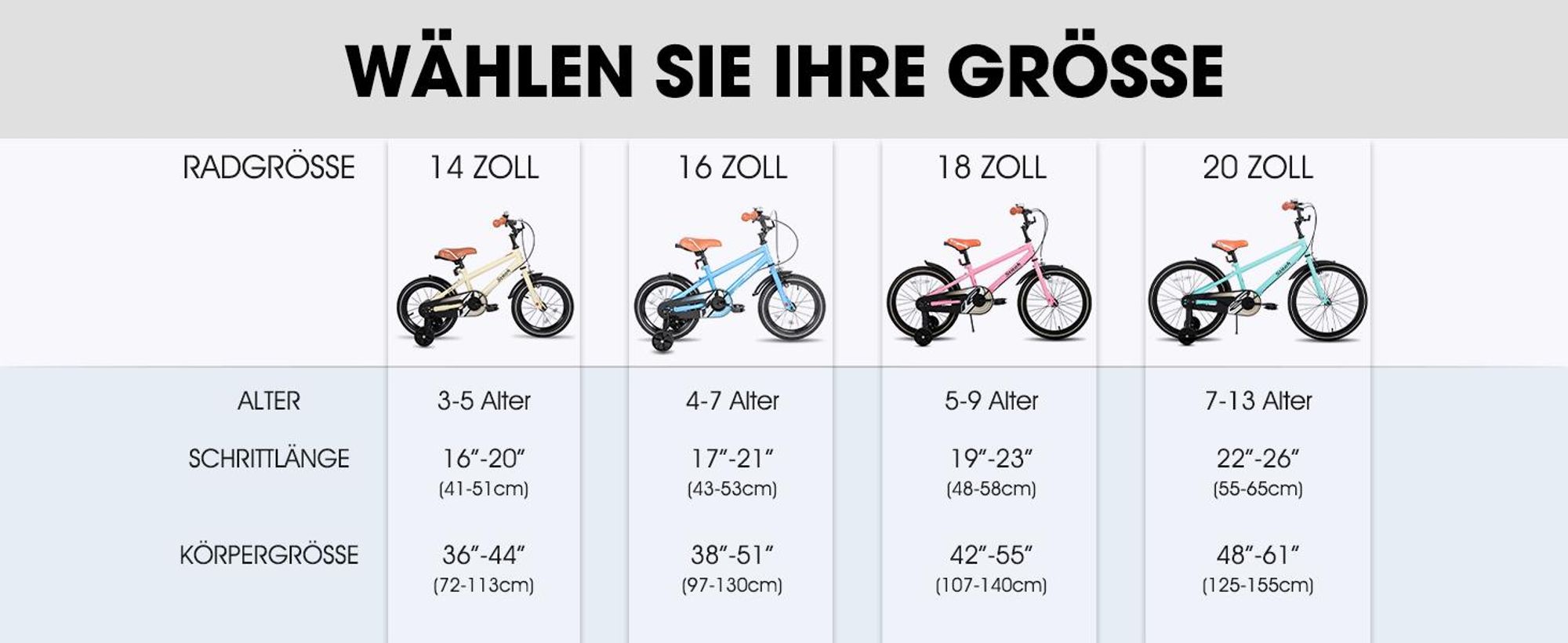 STITCH 14/16/18/20 Zoll Kinderfahrrad für 3-13 Jahr Jungen Mädchen,mit Stützräder, Kotflügel, Front and rear dual brakes, Reflektorplatte, Blau