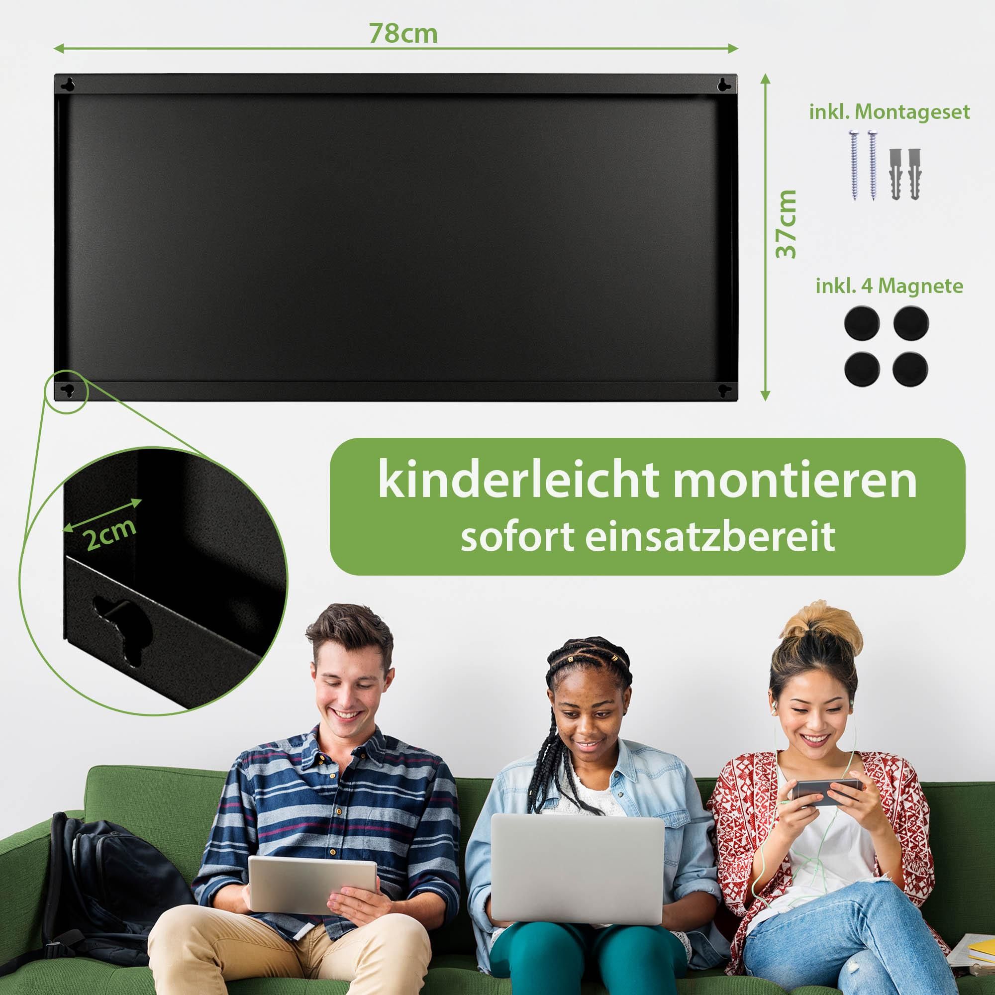 Magnettafel leicht zu montieren