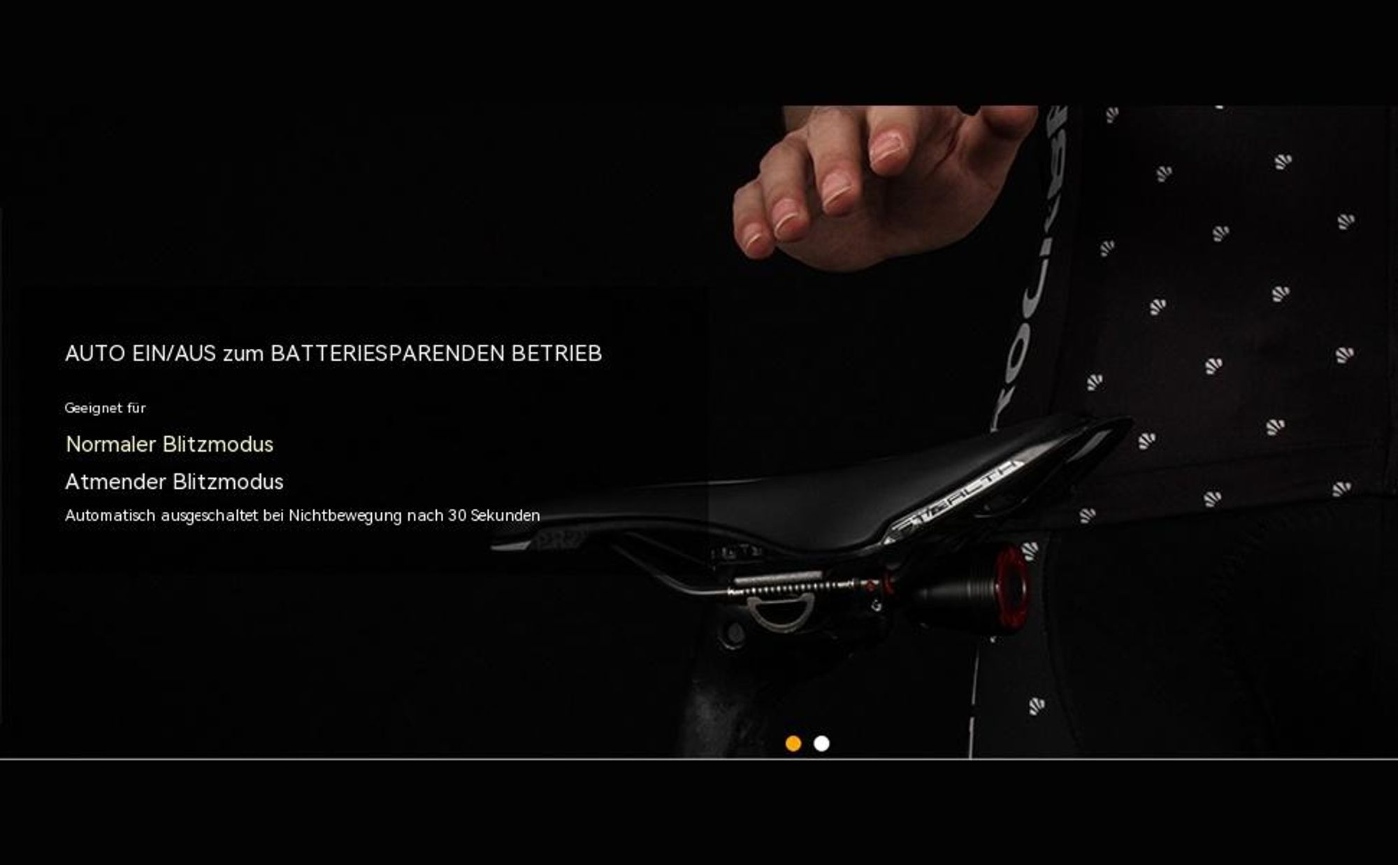 Smartes Fahrradrücklicht mit Bremslicht, StVZO LED Fahrrad Rücklicht Hinten, USB-C Aufladbar, IPX6 Wasserdicht für E-Bikes, MTB und Rennrad