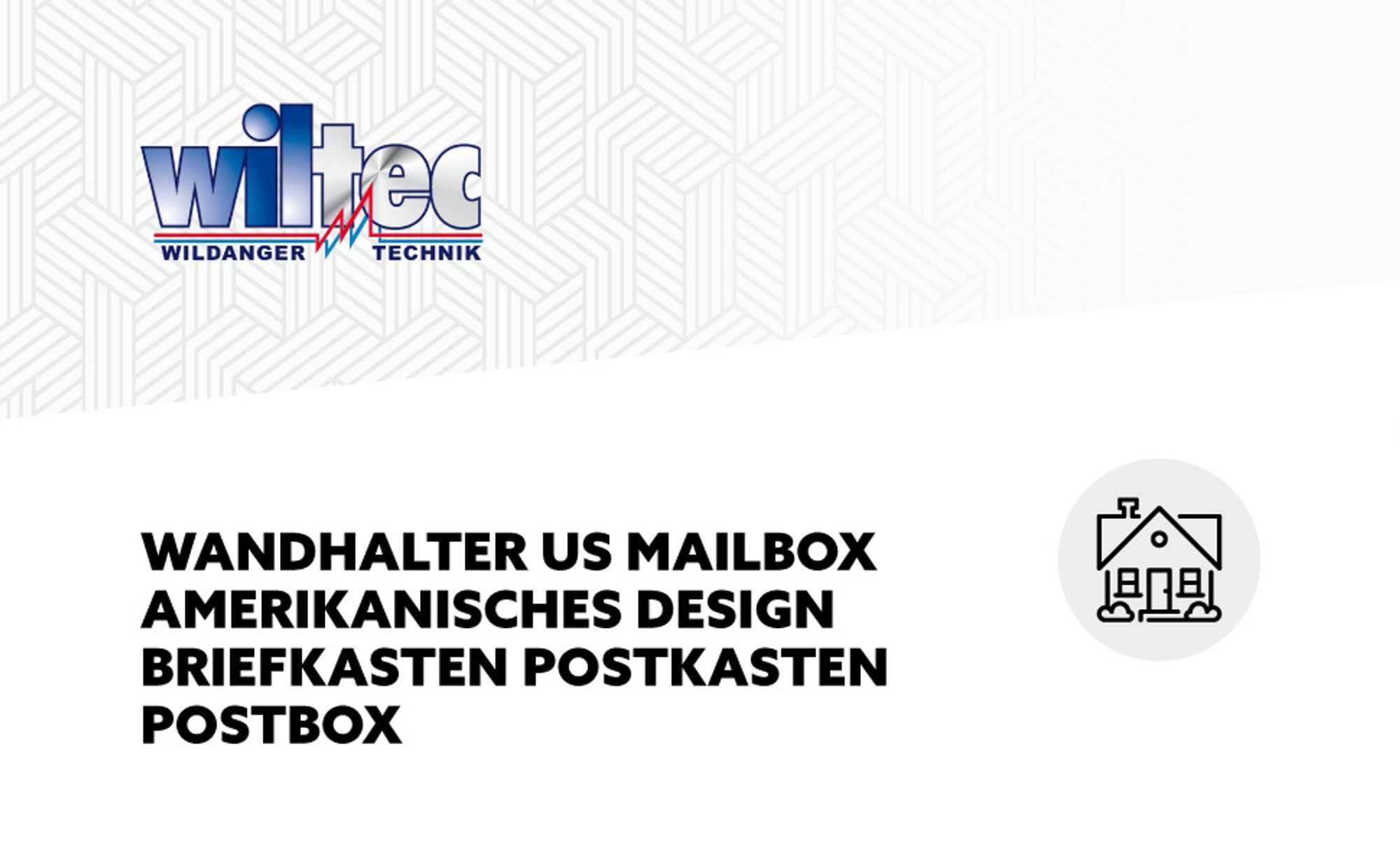 Wiltec Wandhalterung schwarz 50 x 120 x 250 mm für US Mailbox, amerikanischer Briefkasten mit Fahne, Standbriefkasten Wandhalter Stahl amerikanisches Design