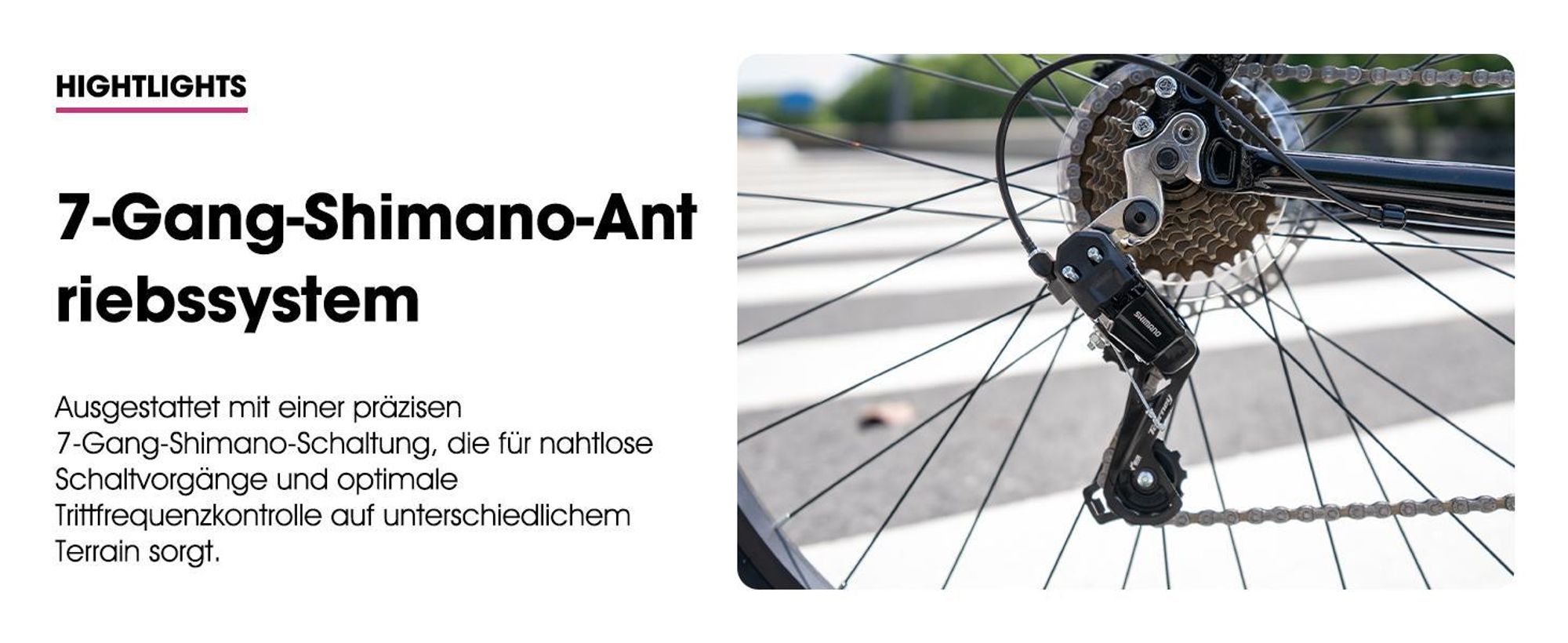 HILAND Cityrad 700C Herren Damen Student Aluminiumlegierung Pendler Stadtfahrrad, 7-Gang, mit Schutzblechen, Gepäckträger, Mechanische Scheibenbremse