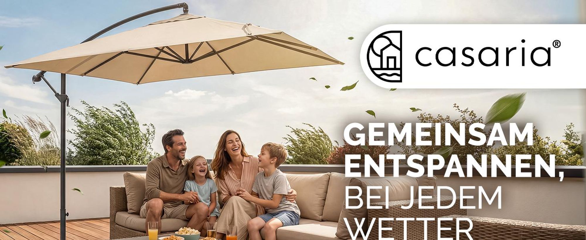 CASARIA Sonnenschirmständerplatten 4er Set