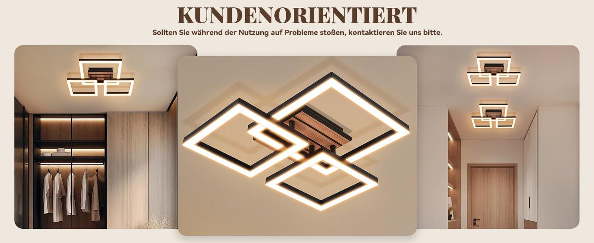 LED stropné svietidlo ZMH, retro štýl, priemer 38 cm. Stropné svietidlo vhodné do spálne, s výkonom 21 W, s teplotou svetla 3000 K (teplá biela), obdĺžnikového tvaru. Vhodné do chodby, obývačky, kuchyne a jedálne