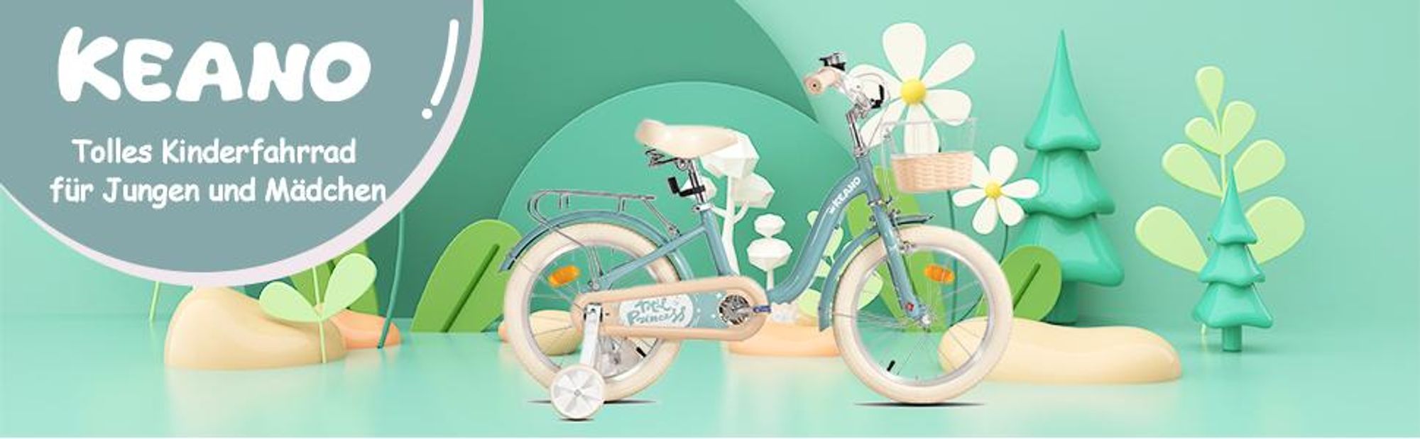 Joystar 20 Zoll-Kinderfahrrad, komplett mit Korb, Klingel, Schutzblechen und vollständig geschlossenem Kettenschutz, Rosa