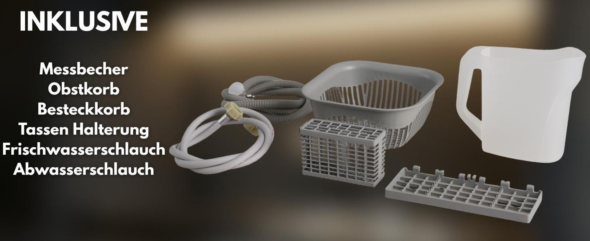 Sommertal Tischgeschirrspüler SP5 Dual – Mini Spülmaschine oder Tischspülmaschine mit 6 Waschprogrammen, 360° Reinigungsabdeckung, flexible Wasserversorgung – effizient & umweltschonend