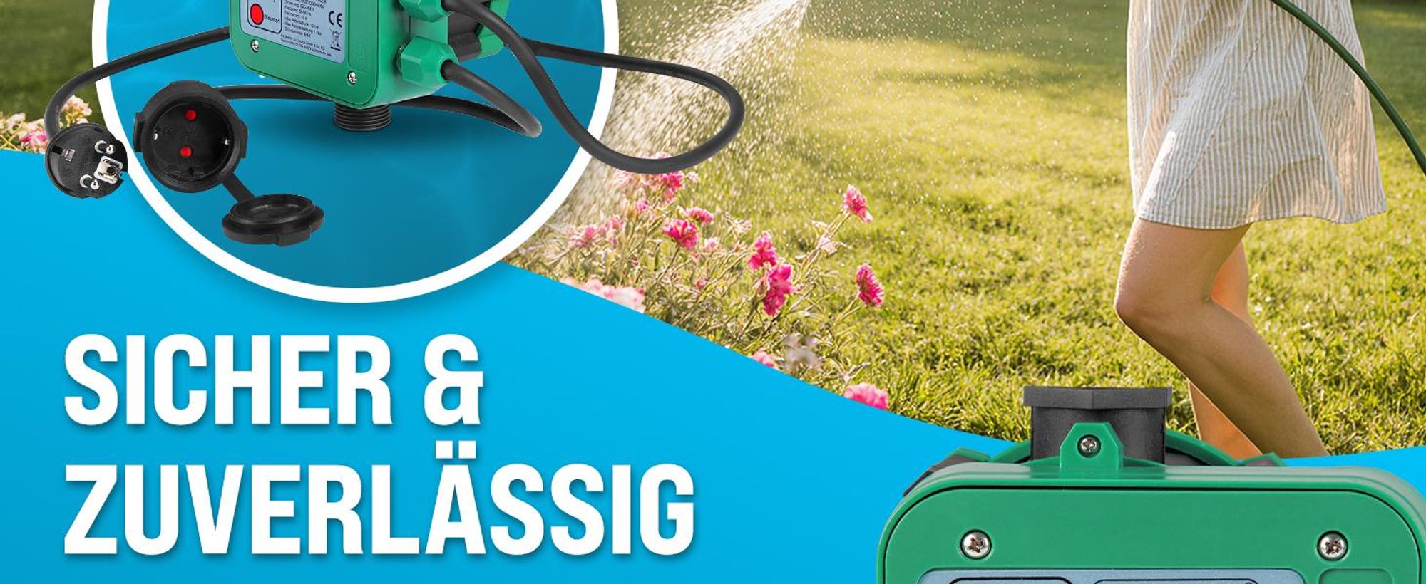 MONZANA Druckschalter Wasserpumpe mit Kabel 10 Bar Trockenlaufschutz