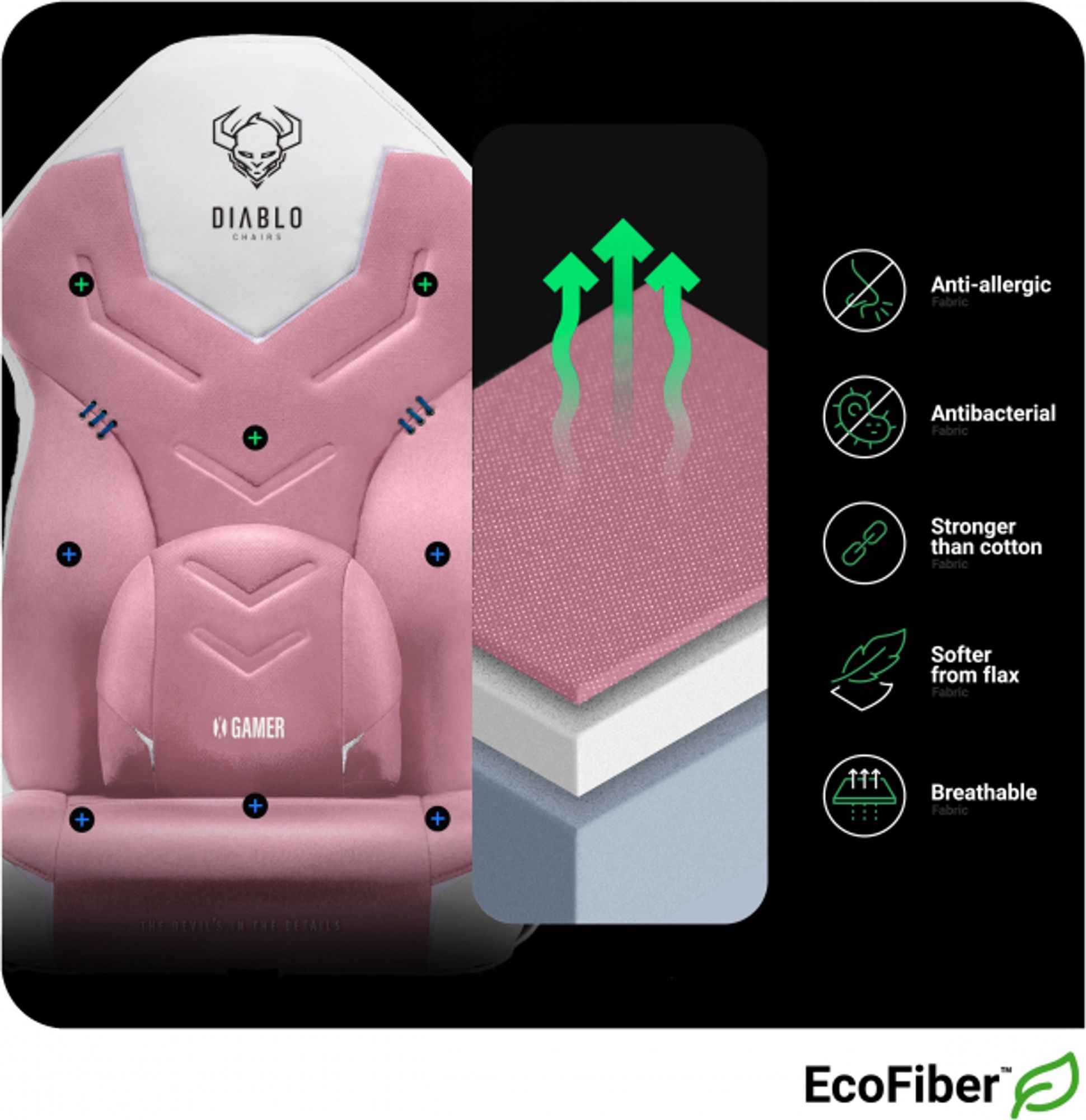 Diablo X-Ray Gaming Stuhl Bürostuhl Kinderstuhl Schreibtischstuhl 2D Armlehnen Ergonomisch Kunstleder Wippfunktion Farbe: Weiß-schwarz, Größe King