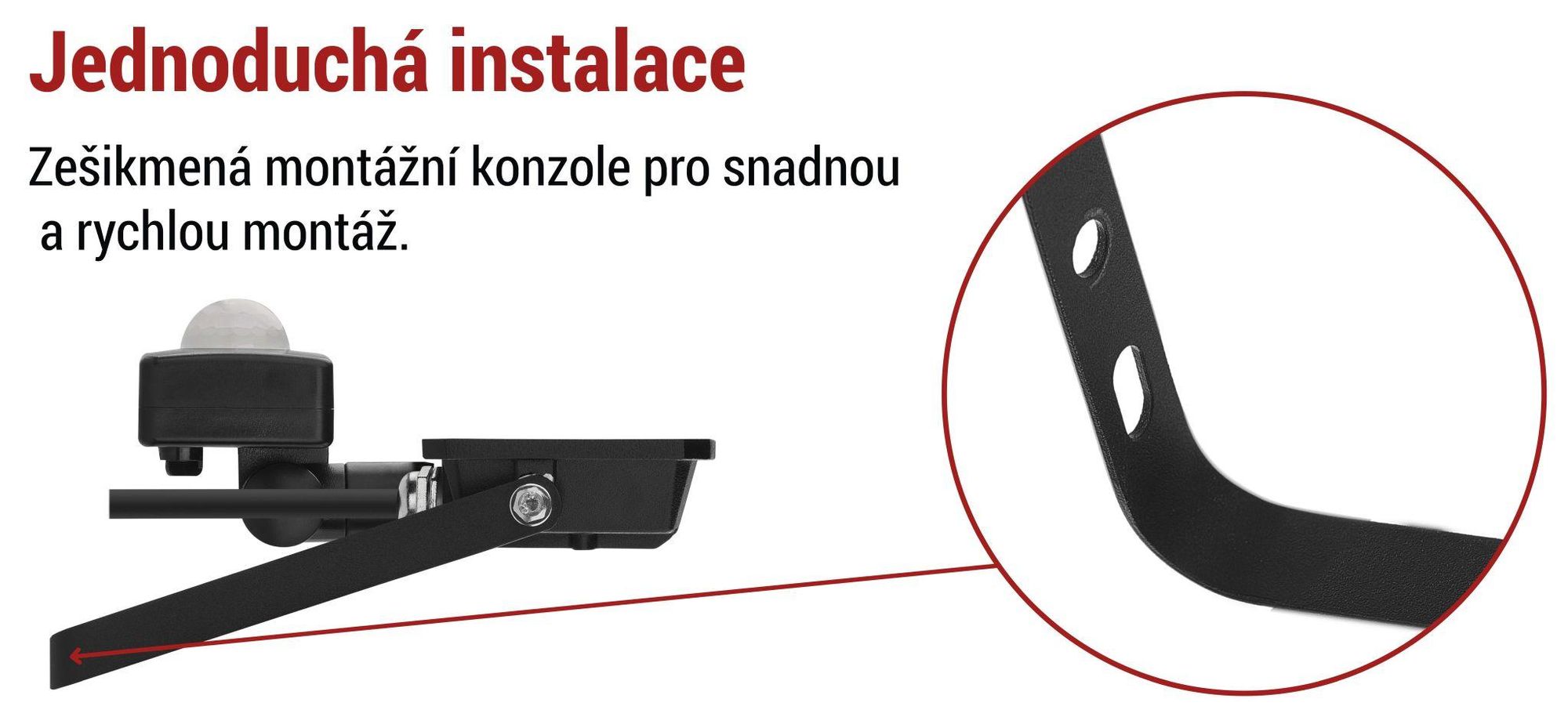 EMOS LED reflektor SIMPO s pohybovým čidlem, 10 W, černý, neutrální bílá, ZS2313