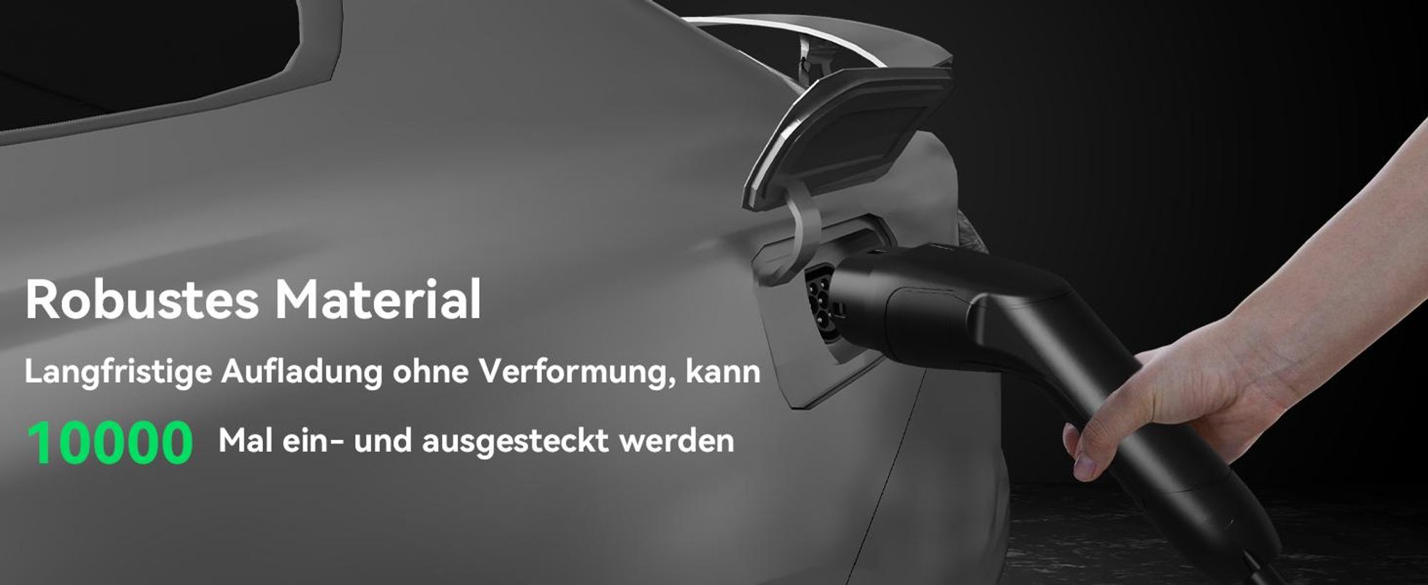 Puluomis Ladekabel 11kW 7m Typ 2/CCS Schnittstelle für Elektroauto, EV Ladekabel 3-phasig 16A, IP55 Wasserdicht mit Schutzhülle, Tasche
