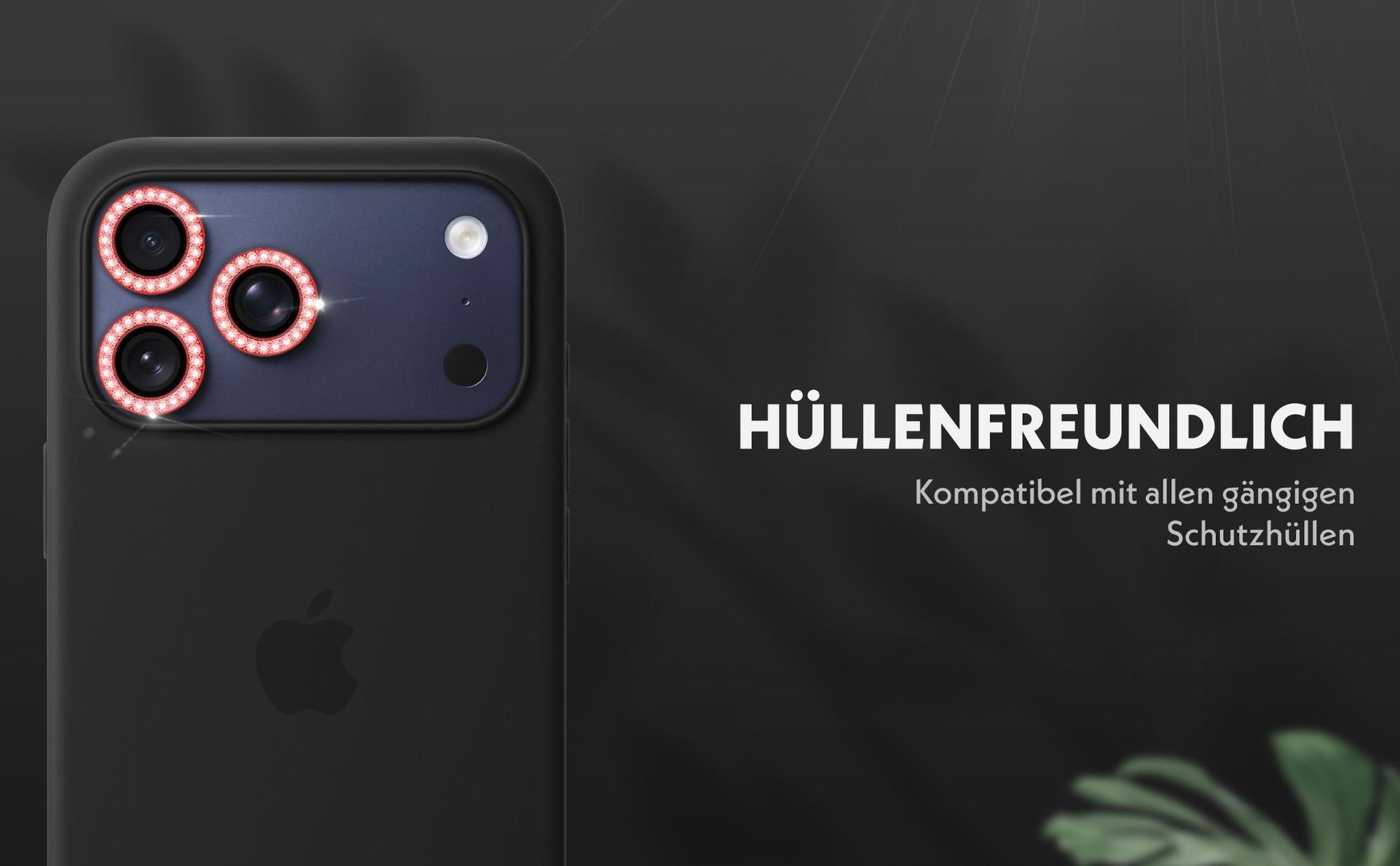 Kameraschutzglas Set für Apple iPhone 17 Pro kompatibel mit allen gängigen Hüllen