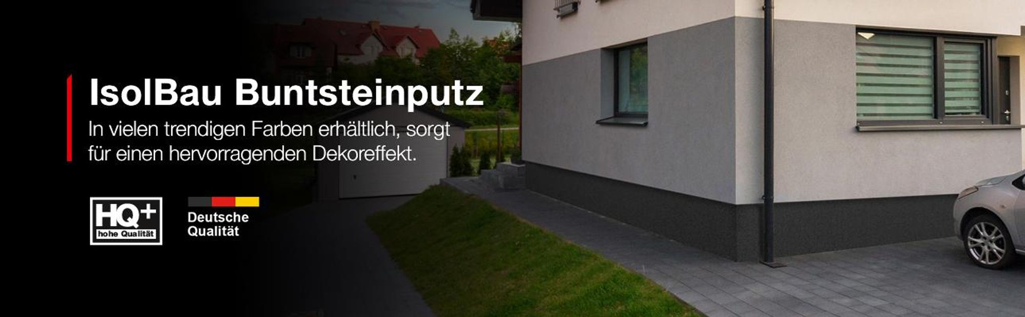 Isolbau - Buntsteinputz für Außen und Innen (Anthrazit) 10 kg - BP100 Mosaikputz Dekorationsputz