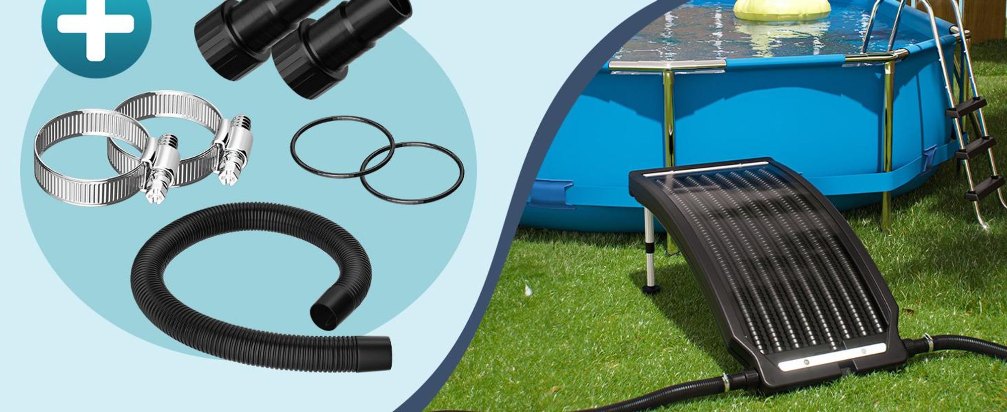 MONZANA Solar Poolheizung 112x55x14cm 10000 L/h