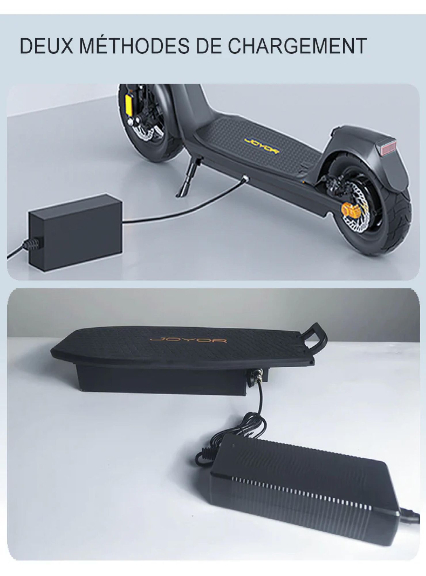 JOYOR C10E ABE Certified Pliable Trottinette électrique - Batterie 48V10.4AH Pneus de 10 Pouces - Noir