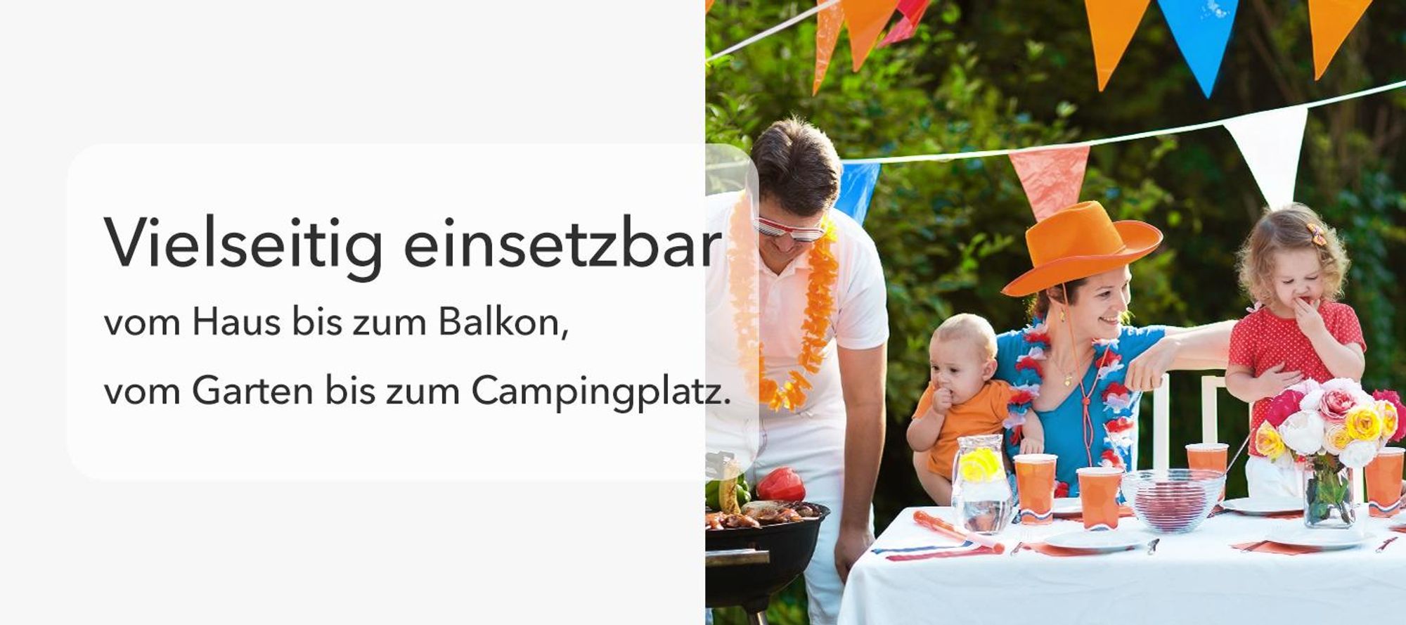 Klapptisch Fukui Wetterfest, Stabil und Mobil für Innen- und Außenbereiche 120 x 60 cm