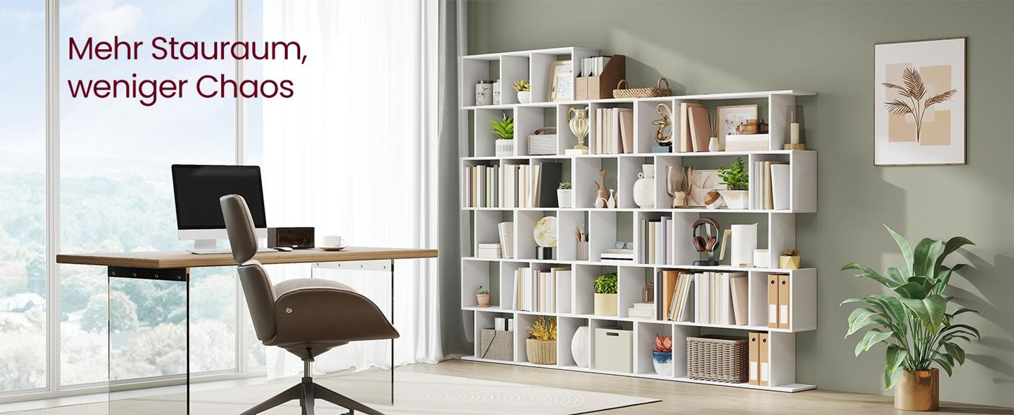 VASAGLE Bücherregal mit 5 Ebenen, Standregal, 24 x 90 x 159 cm, Aufbewahrungsregal