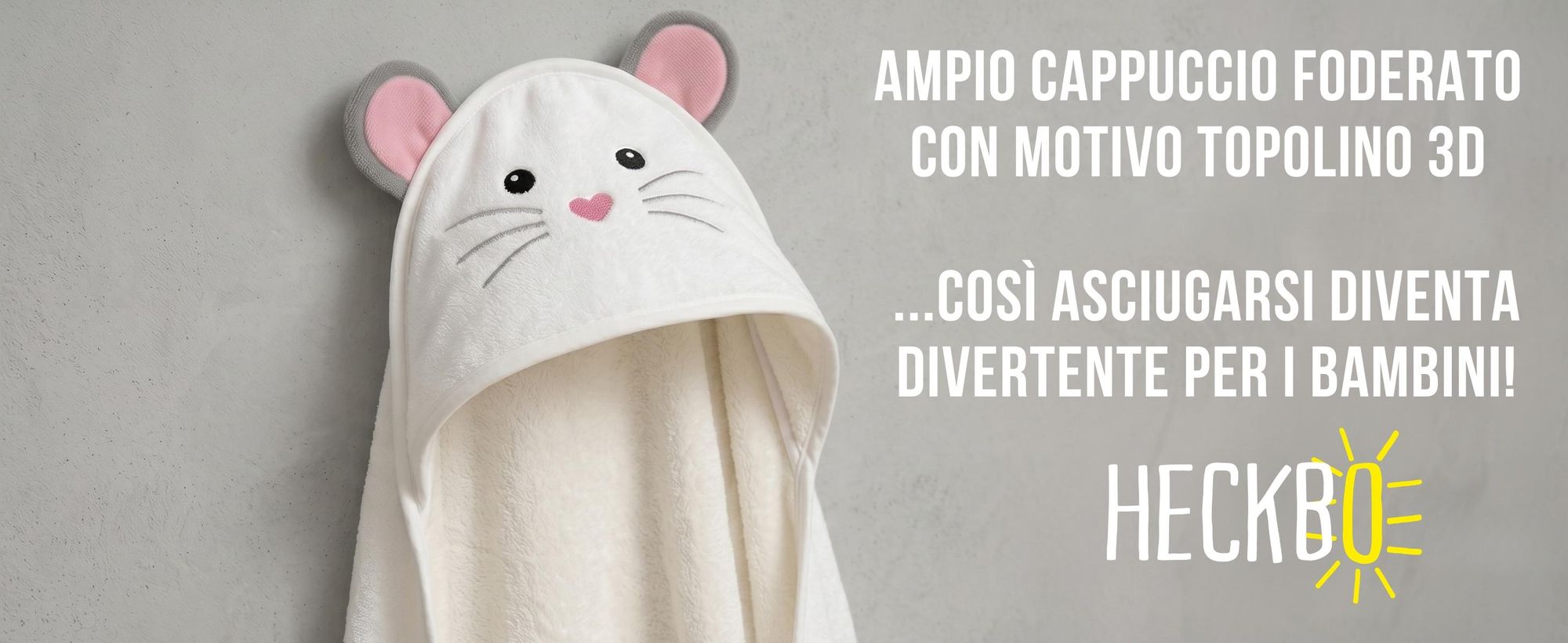 HECKBO Asciugamano con cappuccio per neonato con pulcino e salvietta | Viscosa di bambù (ottenuta da cellulosa di bambù) | 90 × 100 cm | Dalla nascita