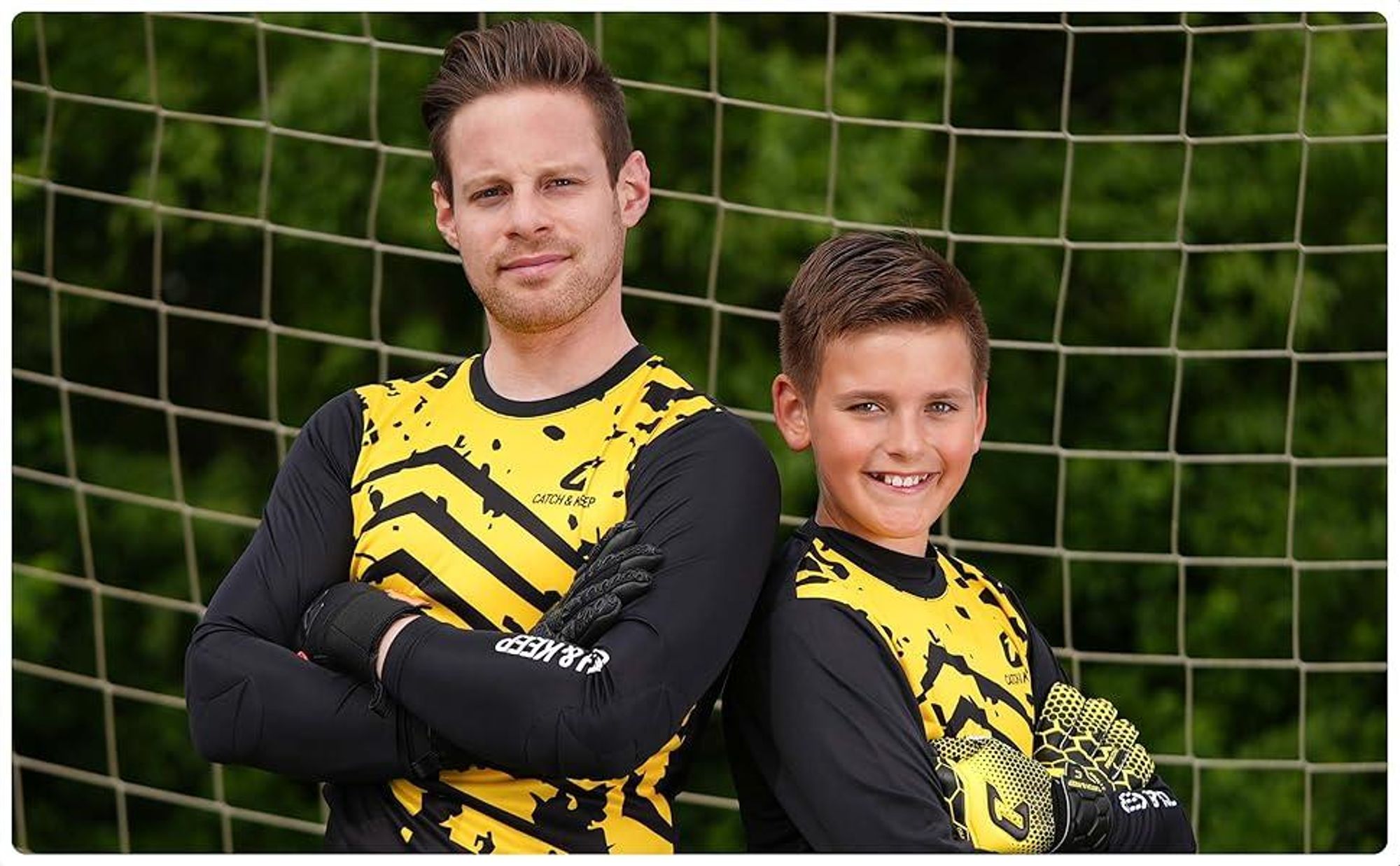 CATCH & KEEP Pro Gepolstert Langarmshirt torwarttrikot kinder & Herren - torwarttrikot Atmungsaktiv mit schützender Polsterung & komfort