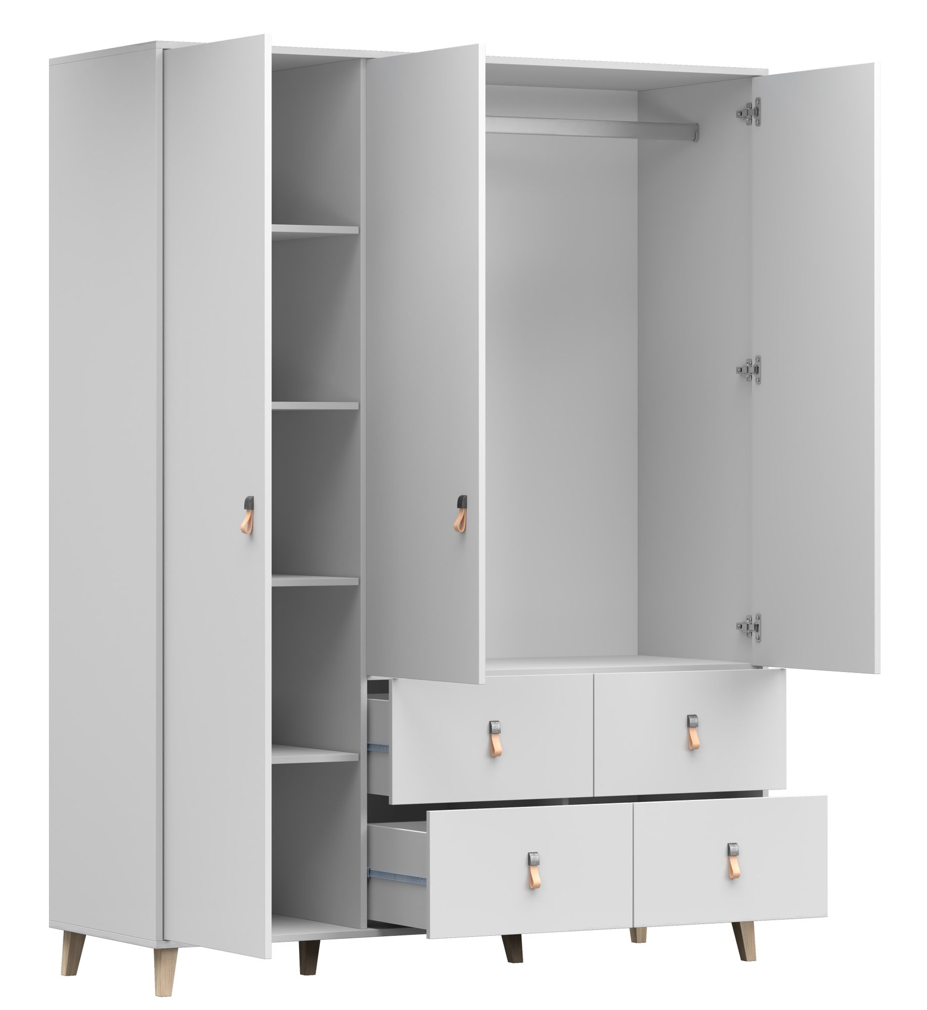 Drehtürenschrank buy Kleiderschrank INES 4D