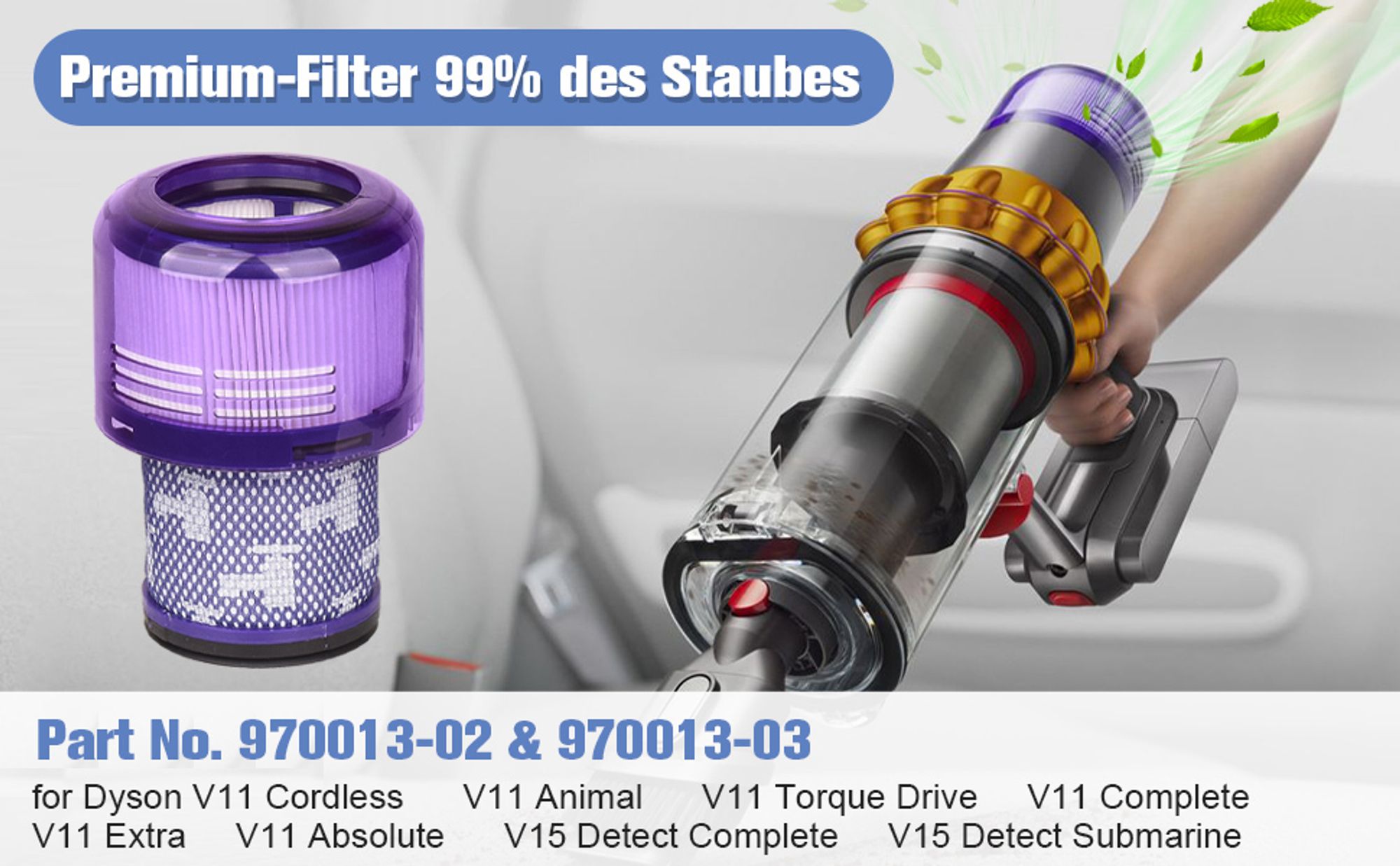 Verbesserter Staubbehälter für Dyson V11 V15 SV14 SV15 SV22 Staubsauger Großen Behälter, Ersatz Big Bin Assembley Teile-Nr.