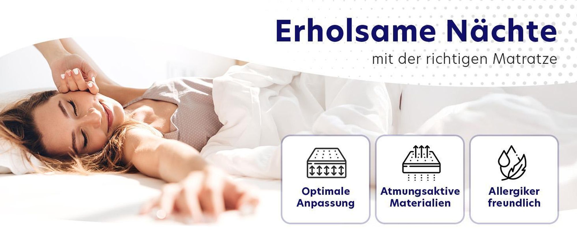 Ergonomische 7-Zonen Kaltschaummatratze - 13cm - H2 - (80 x 200 cm) - Träumegut24