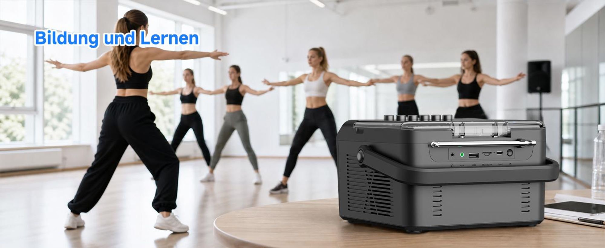 Retekess TR642 CD Player mit Kassette,3W Lautsprecher,Stereo, Bluetooth,AM/FM-Radio,AUX,5000mAh Akku,Boombox Kassettenspieler für Kinder Erwachsene