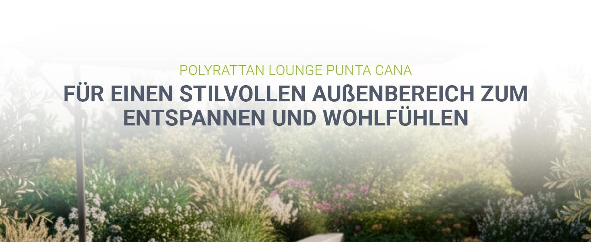 Juskys Polyrattan Lounge Punta Cana M schwarz – Gartenlounge Set für 3-4 Personen – Sitzgruppe mit Sofa, Tisch & Hocker - Sitzbezüge in Creme