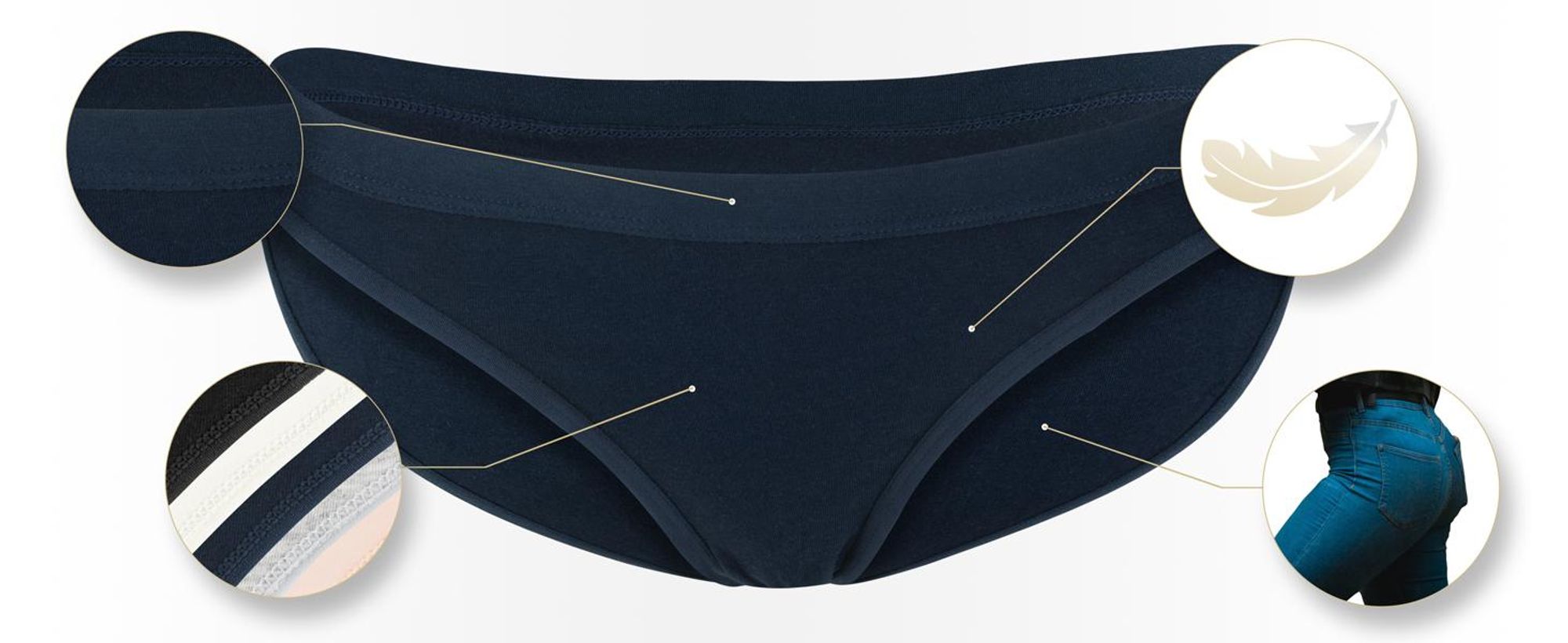 Fabio Farini - 6 Stück Damen Unterhose - Frauen Pantys aus Baumwolle im sportlich modischen Bikini-Style