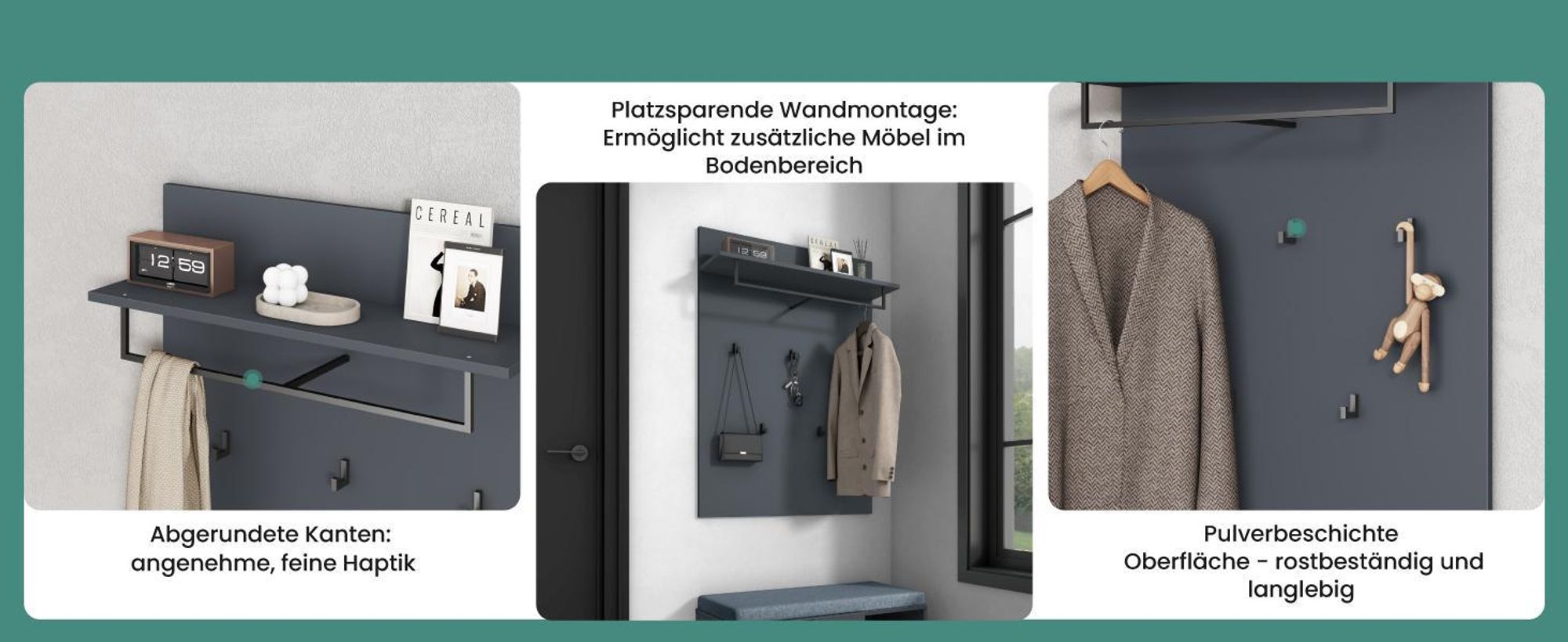 Mai & Mai Schuhbank mit Sitzfläche, Schuhregal mit Schiebetüren und offenen Fächern, gepolsterter Sitz, verstellbare Ablagen Matt weiß Zitta-01