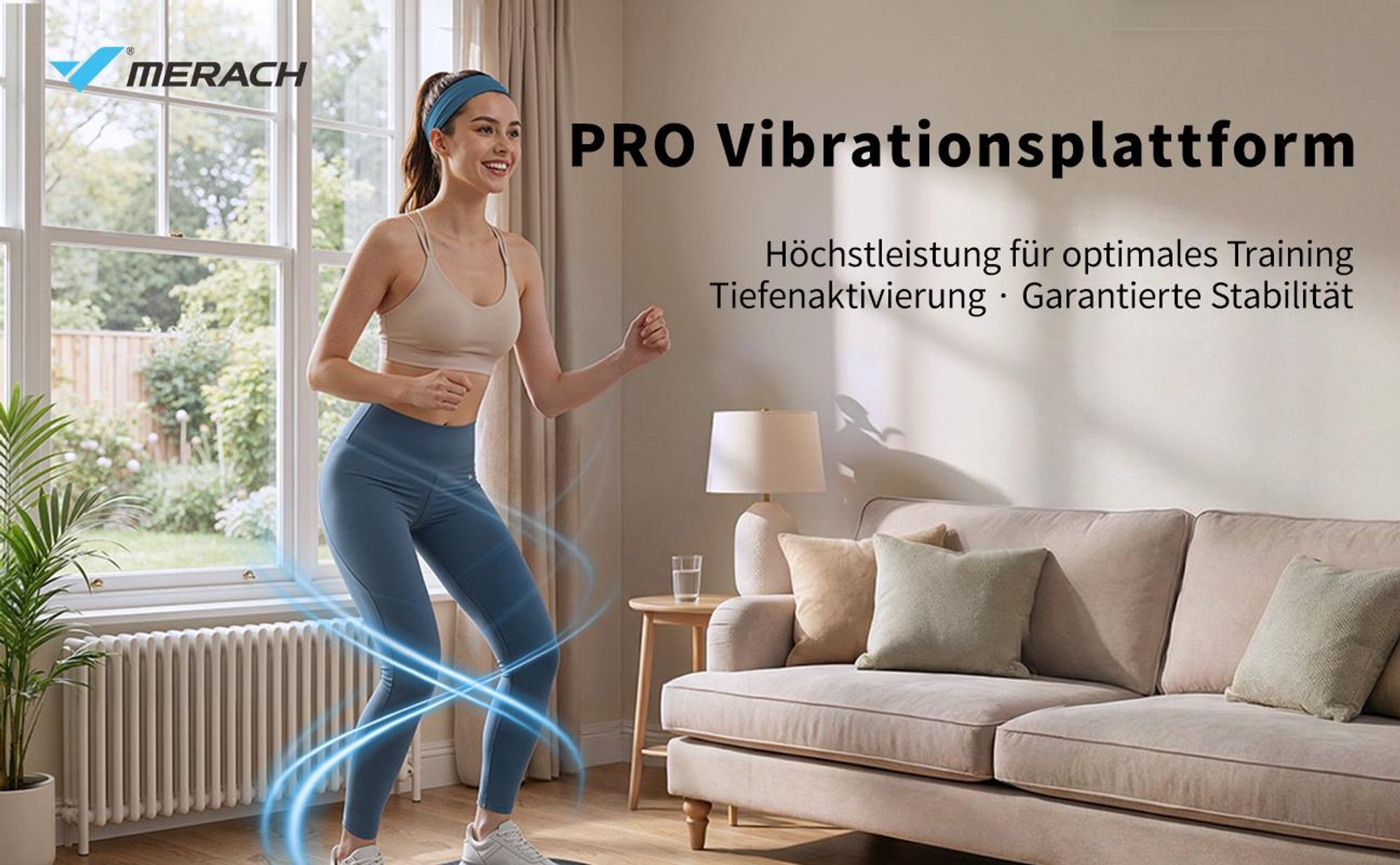 Vibrationsplatte, leise und Kompakte Vibrationsplatte mit LED-Display, mit Fernbedienung, für Ganzkörpertraining zu Hause, bis 158 kg