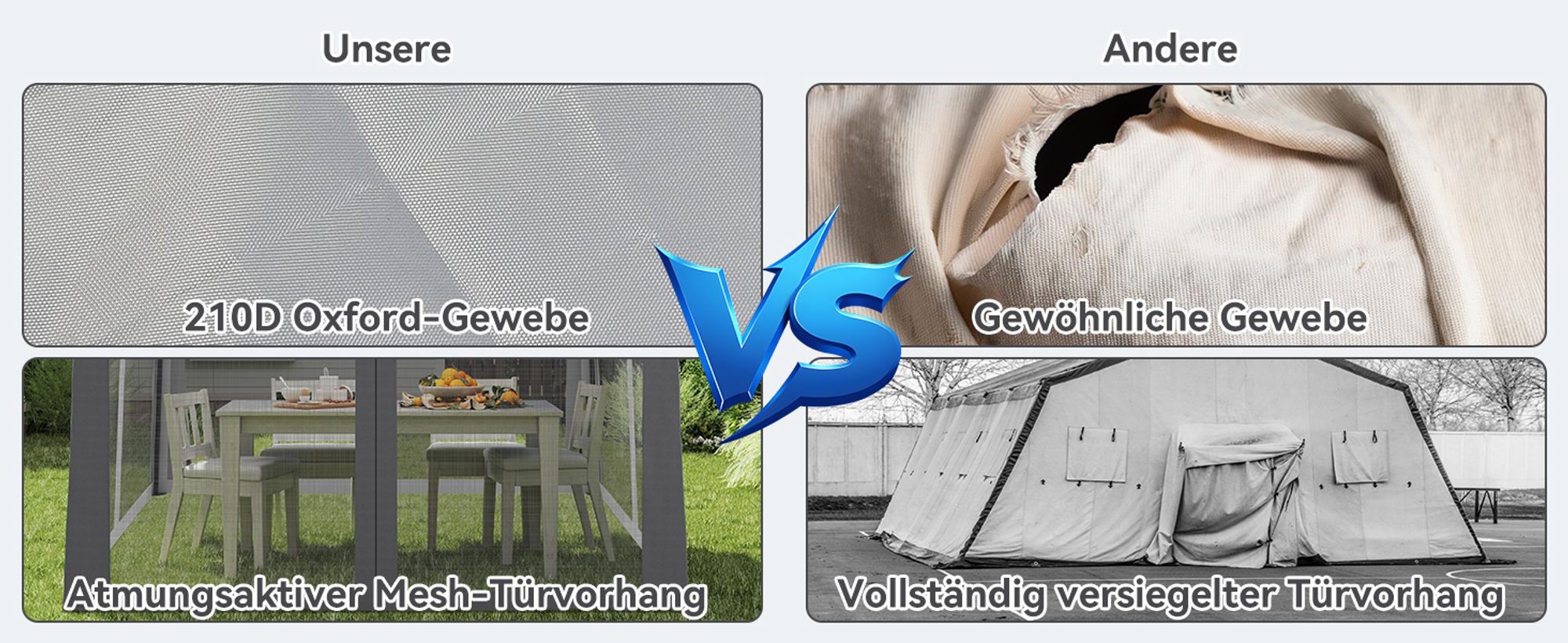 Puluomis Faltpavillon Gartenpavillon Pop Up 2.7 x 2.7m Pavillon Faltbar Pavillons & Partyzelte Wasserdicht Gartenzelt, UV-Schutz 50+ Grau