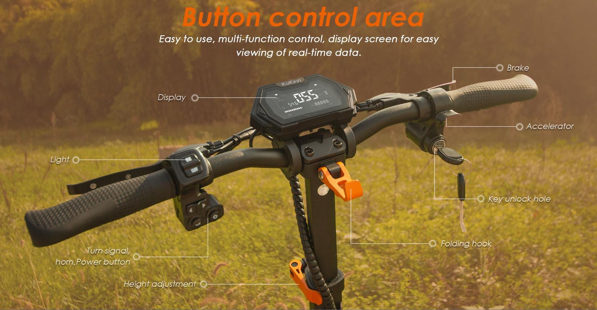 G2 MAX - Trottinette Électrique Pliable - Batterie 48V 20Ah - Autonomie 80KM - Roues 10'' - Freins à disque avant et arrière - Écran LED multifonction