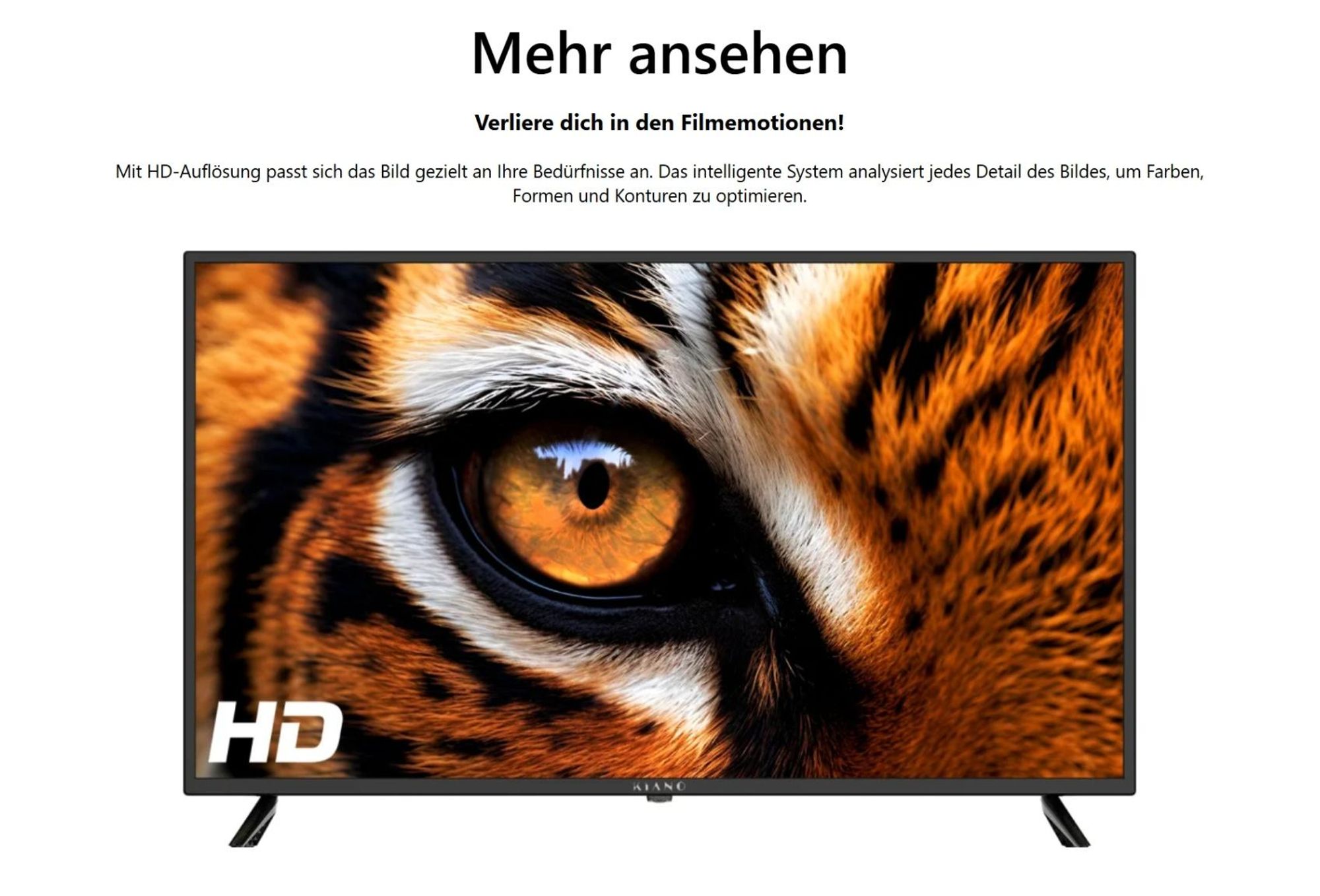 Kiano Slim TV Travel Fernseher 24" Zoll | LED HD TV - Matrix | Auto-Ladegerät | HDMI USB | Dolby Audio | Triple Tuner DVB-T2 | Schwarz