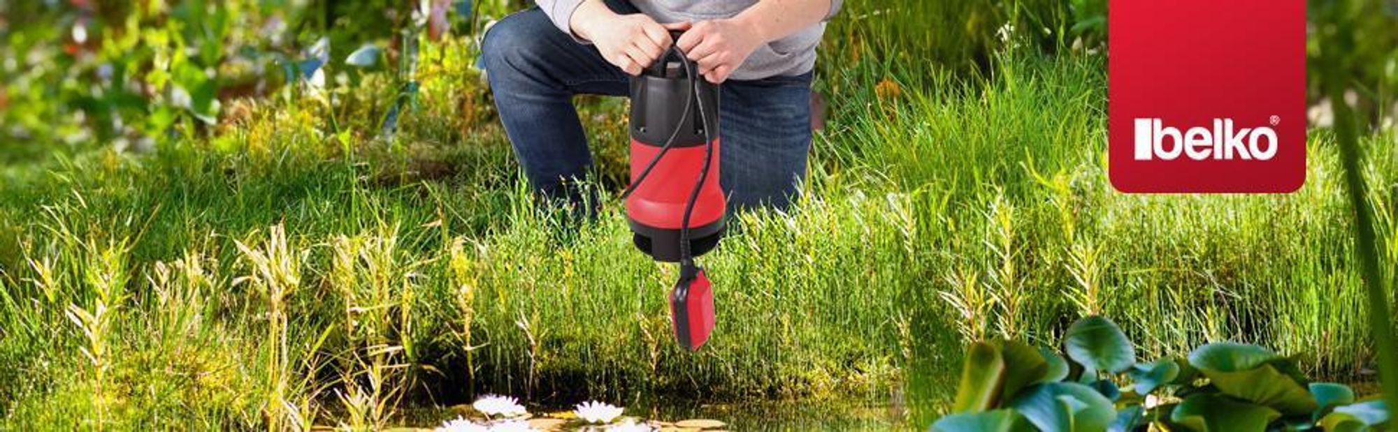 Belko® Schmutzwasserpumpe 850W 15000 l/h Tauchpumpe Pumpe Garten mit Schwimmer Brunnenpumpe