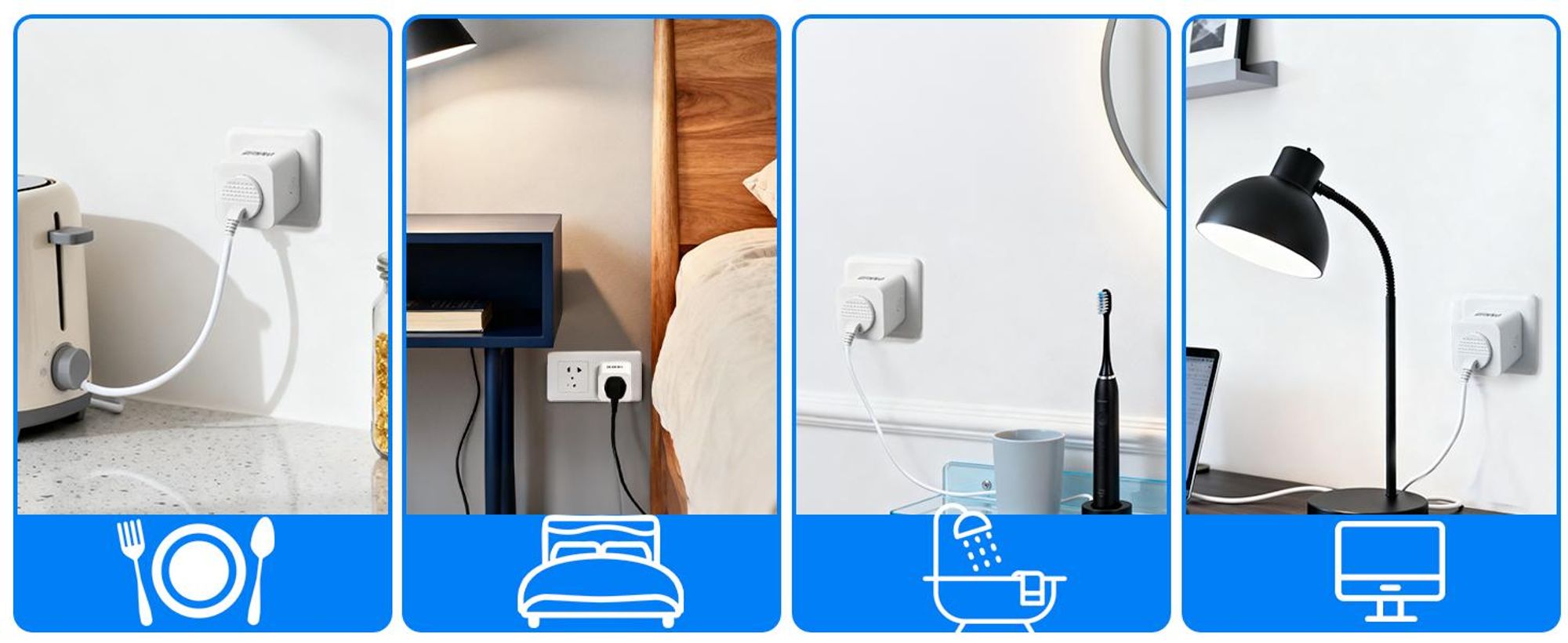 DIINNO Smart Steckdose WLAN mit Stromverbrauchsmessung, App-Steuerung und Timer
