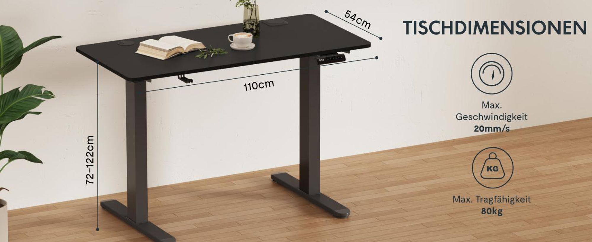 FLEXISPOT QB2 H henverstellbarer Schreibtisch Elektrisch flexispot-qb2-h-henverstellbarer-schreibtisch-elektrisch