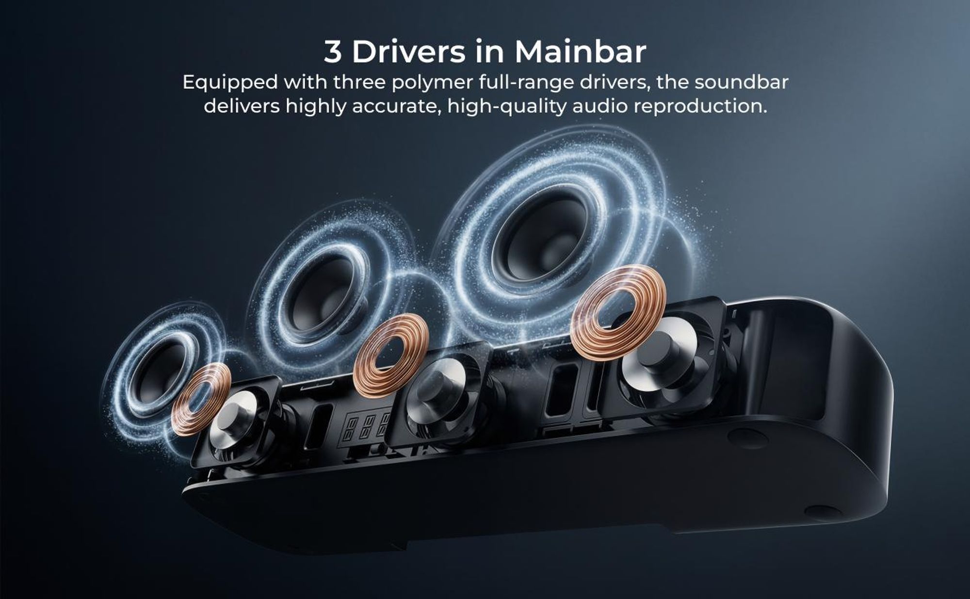 ULTIMEA Aura S5T 7.1kanálový soundbar Dolby Atmos se subwooferem, prostorový zvukový systém, ovládání přes aplikaci, 4 surround reproduktory, 420 W