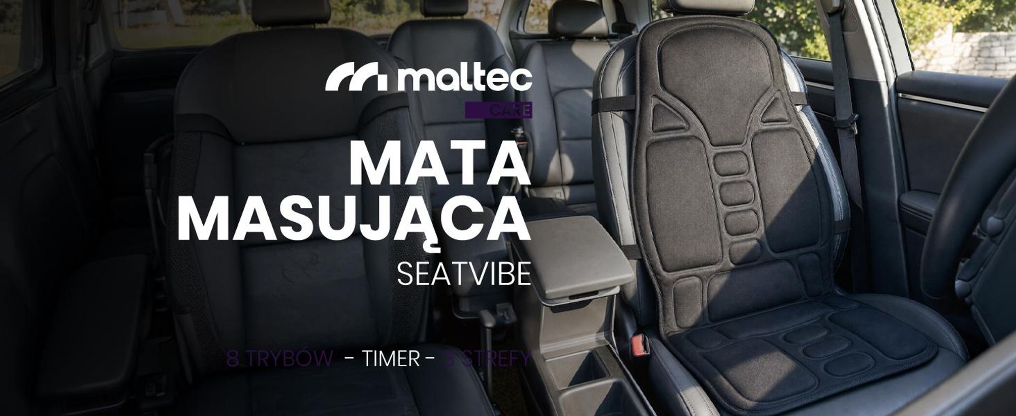 Mata Masująca na Fotel do Samochodu do Masażu Wibracyjna Podgrzewana SeatVibe
